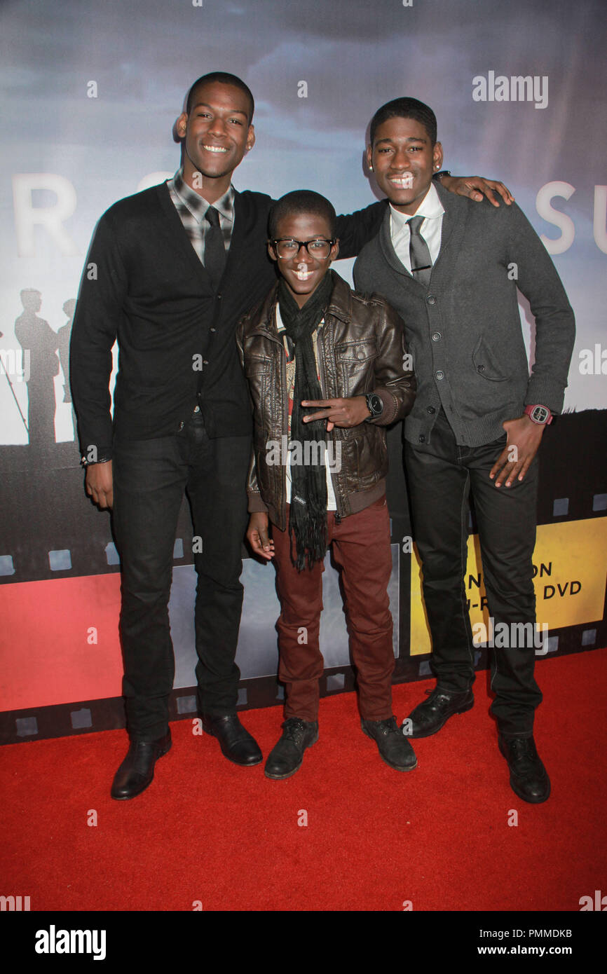 Kwame Boateng, Kwesi Boakye, Kofi Siriboe 11/22/2011 "Super8" Bluray and DVD Release held at