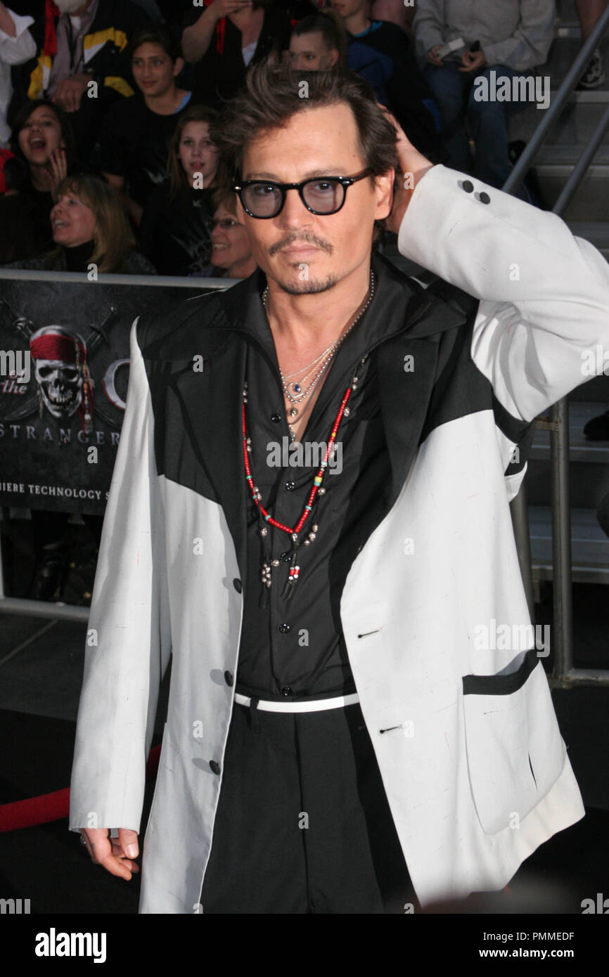 Johnny Depp at the World Premiere of Disney's "Pirates of the Caribbean