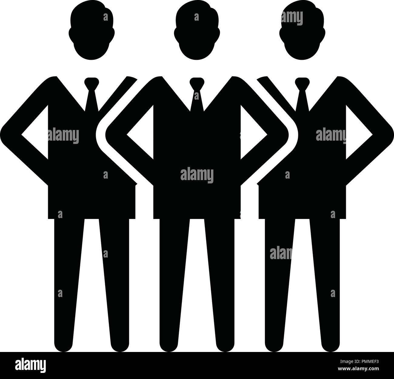 Three Business Icon Black Stock Vector Image & Art - Alamy