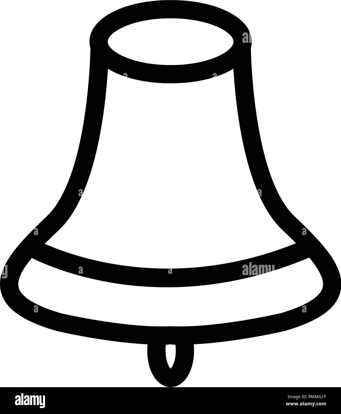 Linear school bell icon vector Stock Vector Image & Art - Alamy