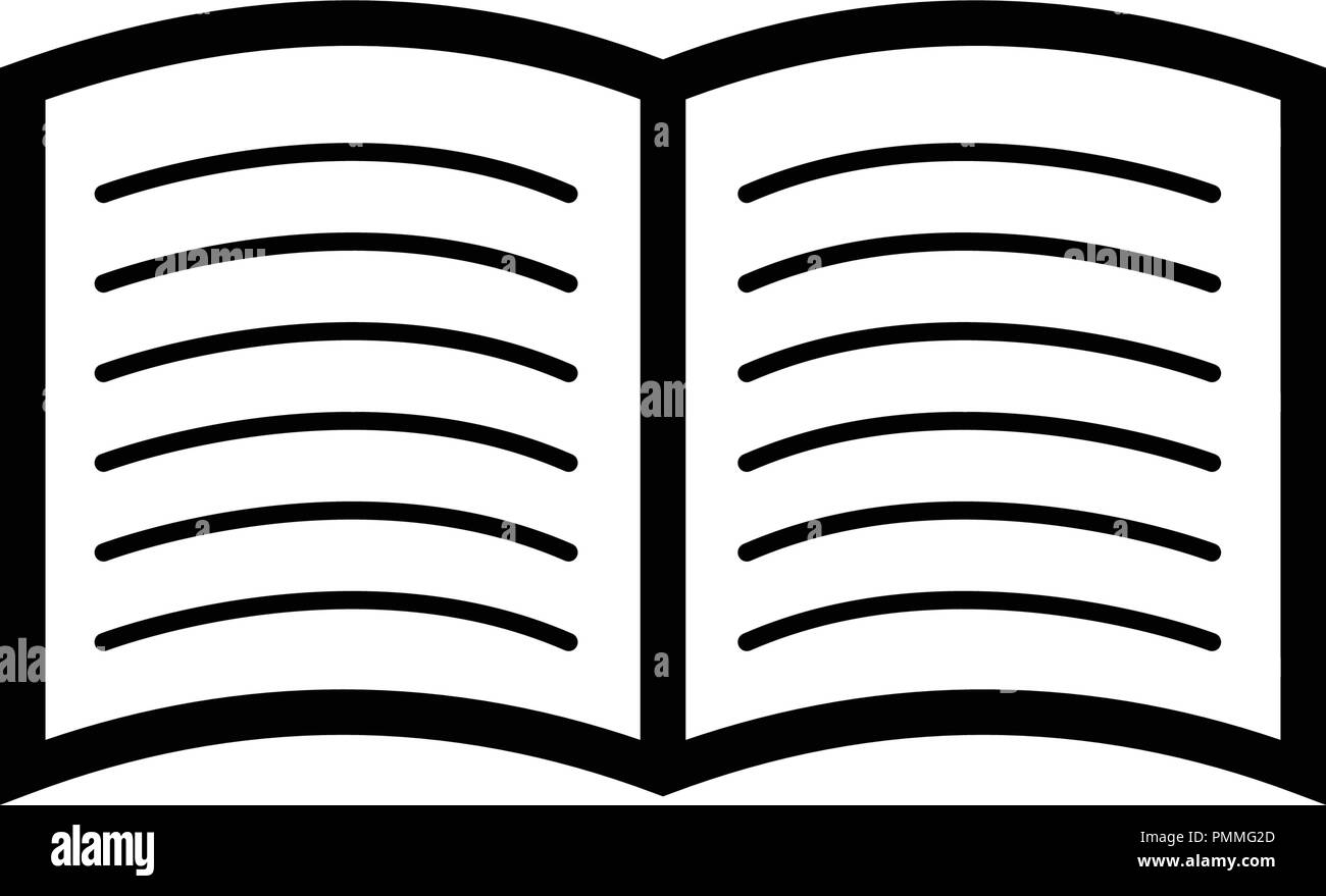 Reading line icon - book line art icon vector Stock Vector Image & Art ...