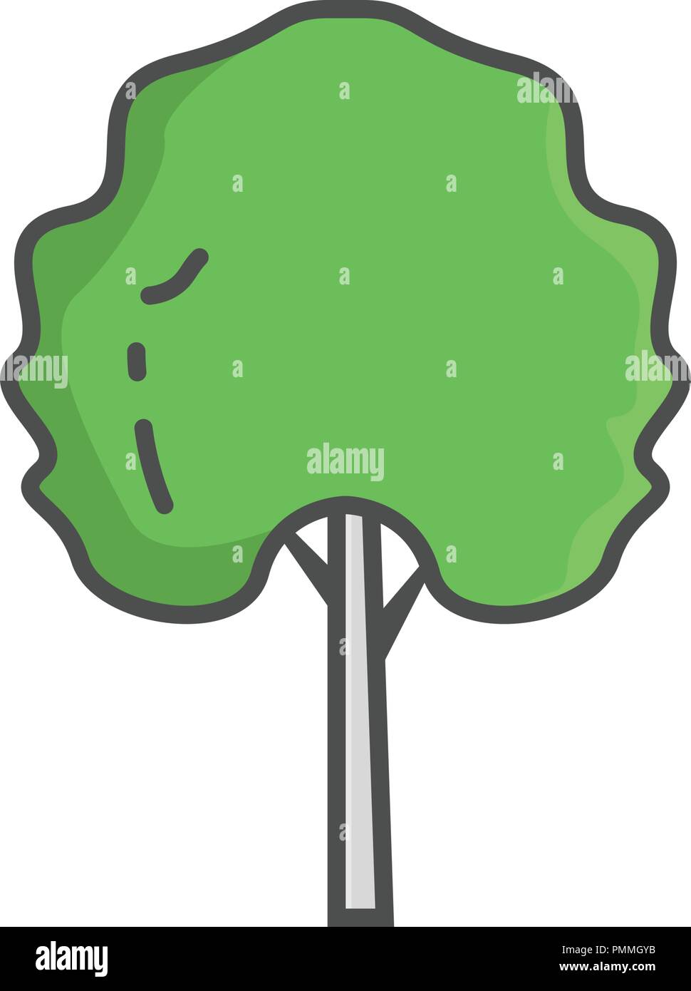 Flat colorful tree icon vector Stock Vector Image & Art - Alamy