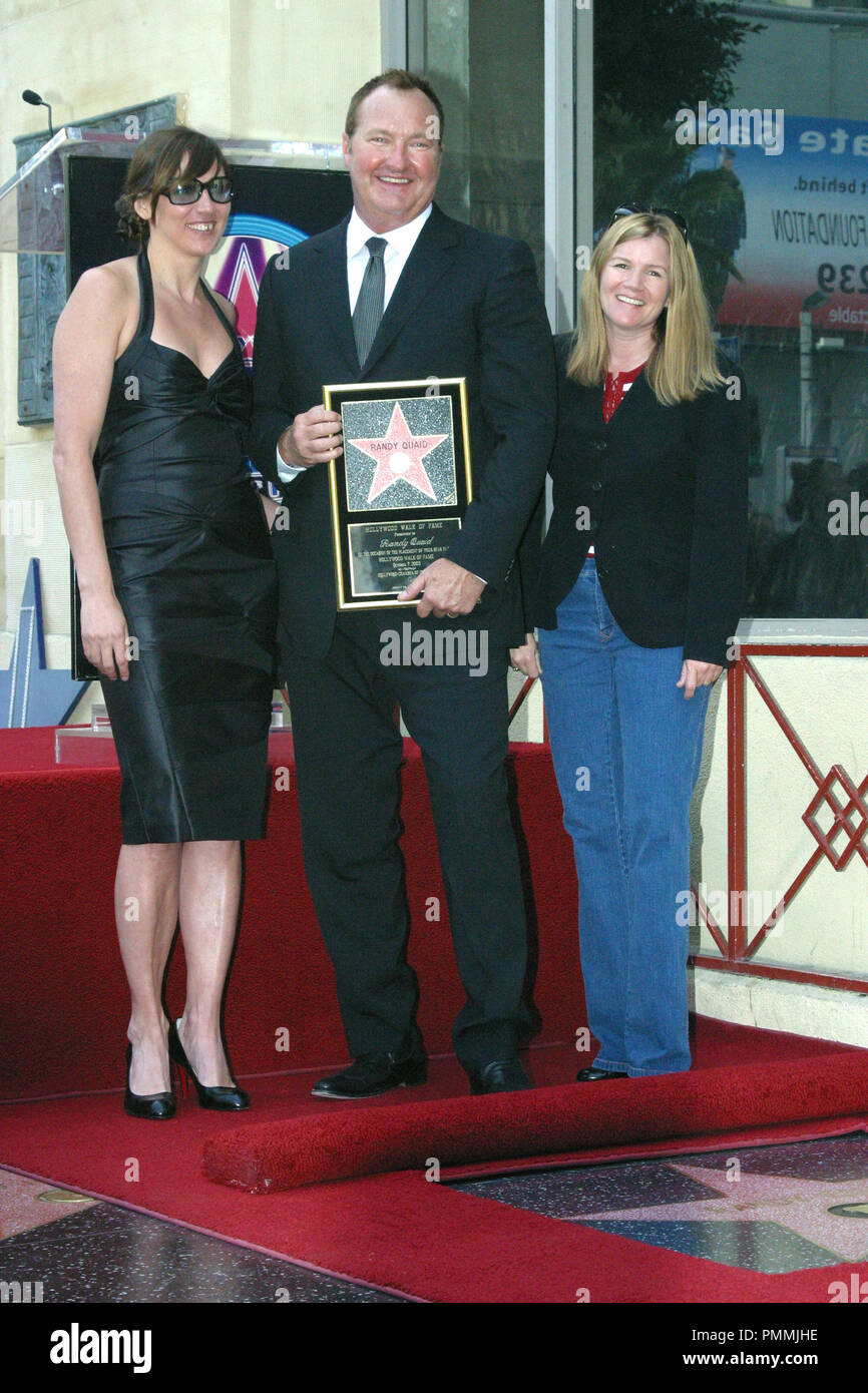 10/07/03 RANDY QUAID WALK OF FAME@Hollywood Blvd., Hollywood Photo by