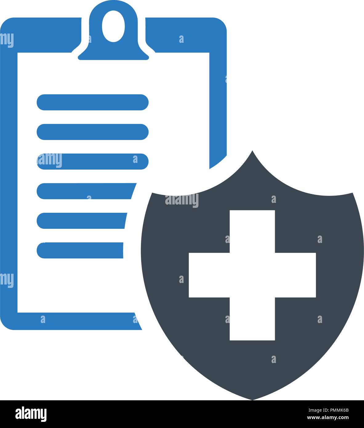 Health insurance form - Vector illustration document blue Stock Vector ...