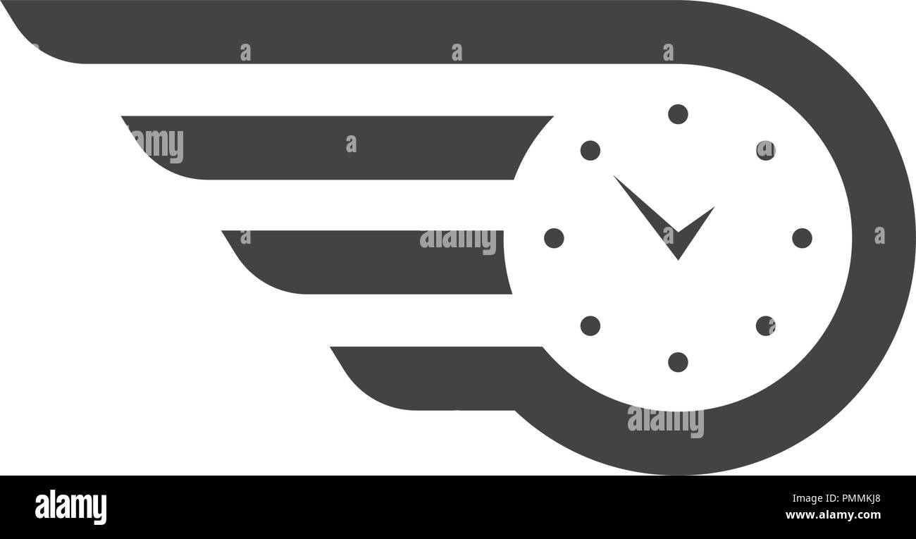clock icon vector flat illustration design template Stock Vector Image ...