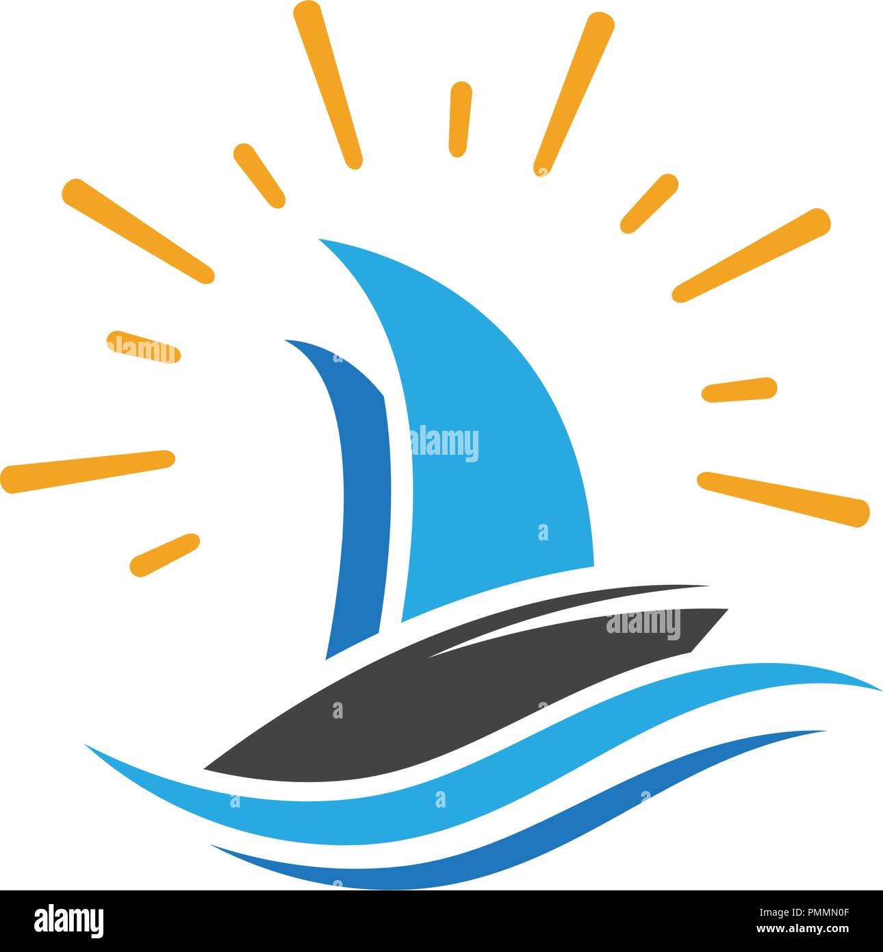 Cruise ship Logo Template vector icon illustration design Stock Vector ...