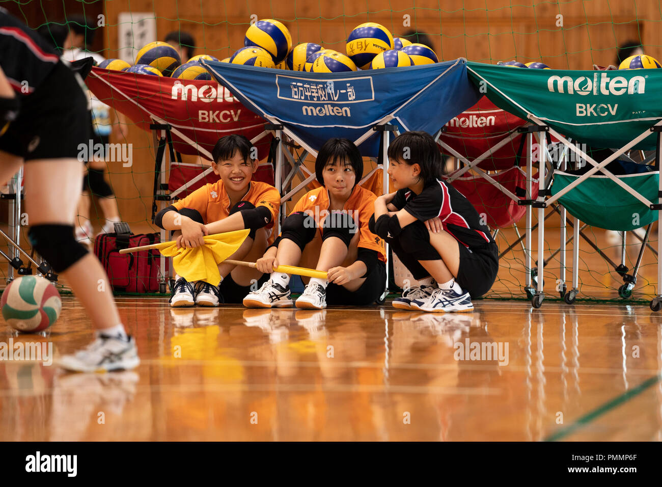 Volleyball (Junior High School Student) Stock Photo