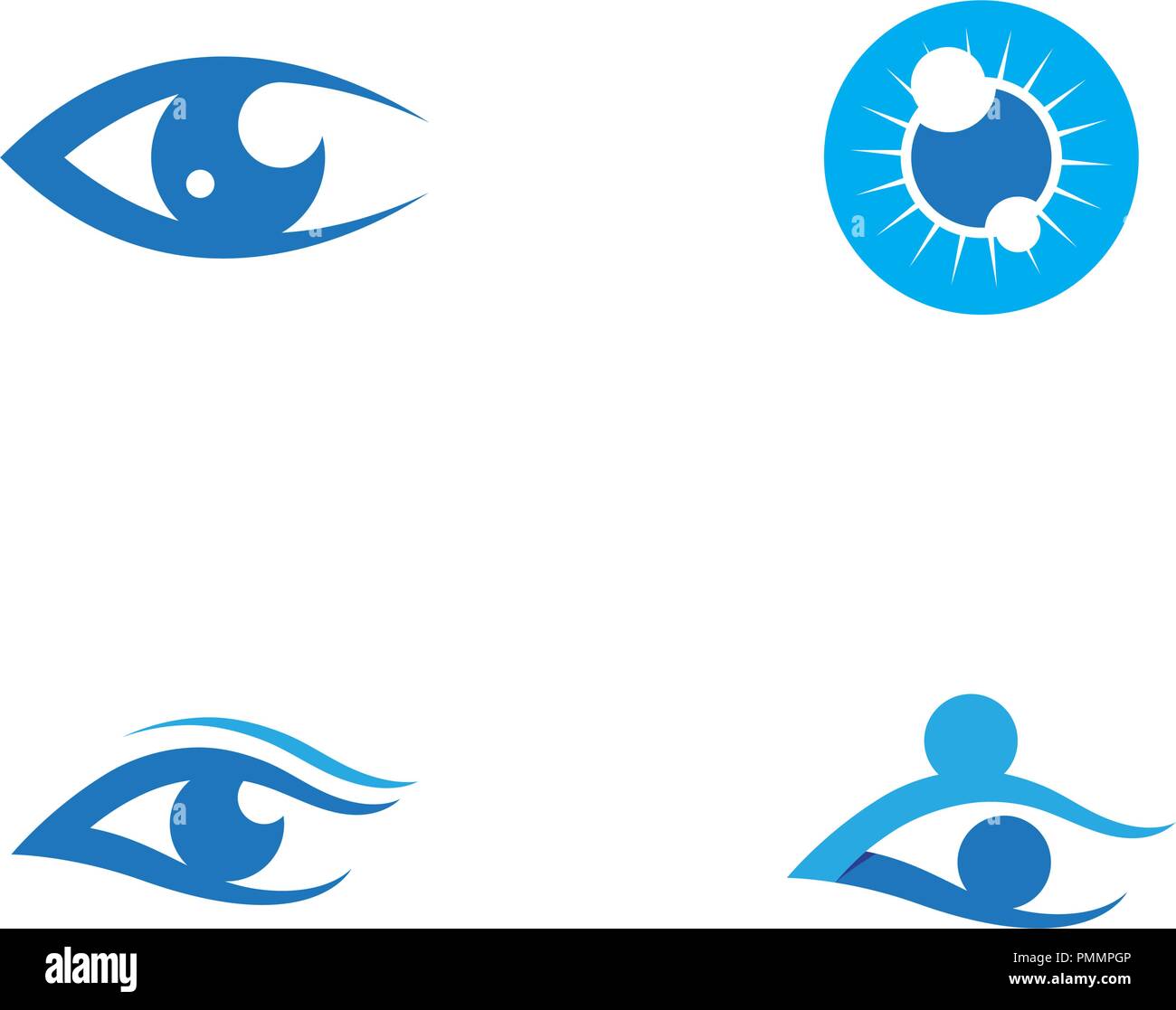 Branding Identity Corporate Eye Care vector logo design Stock Vector ...