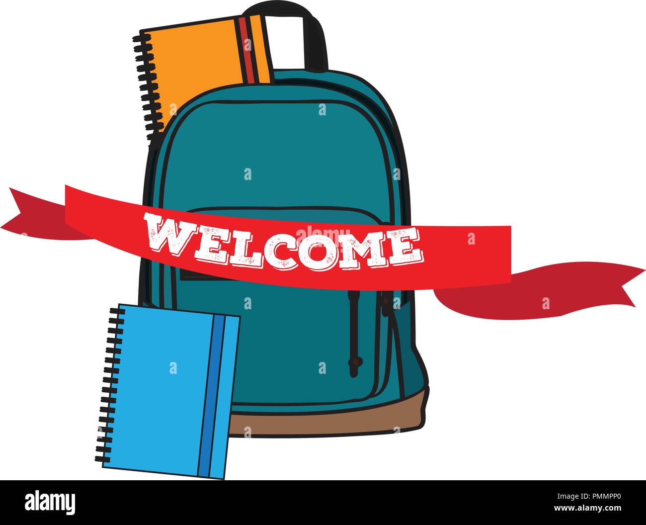 School bag. Back to school concept image Stock Vector Image & Art - Alamy
