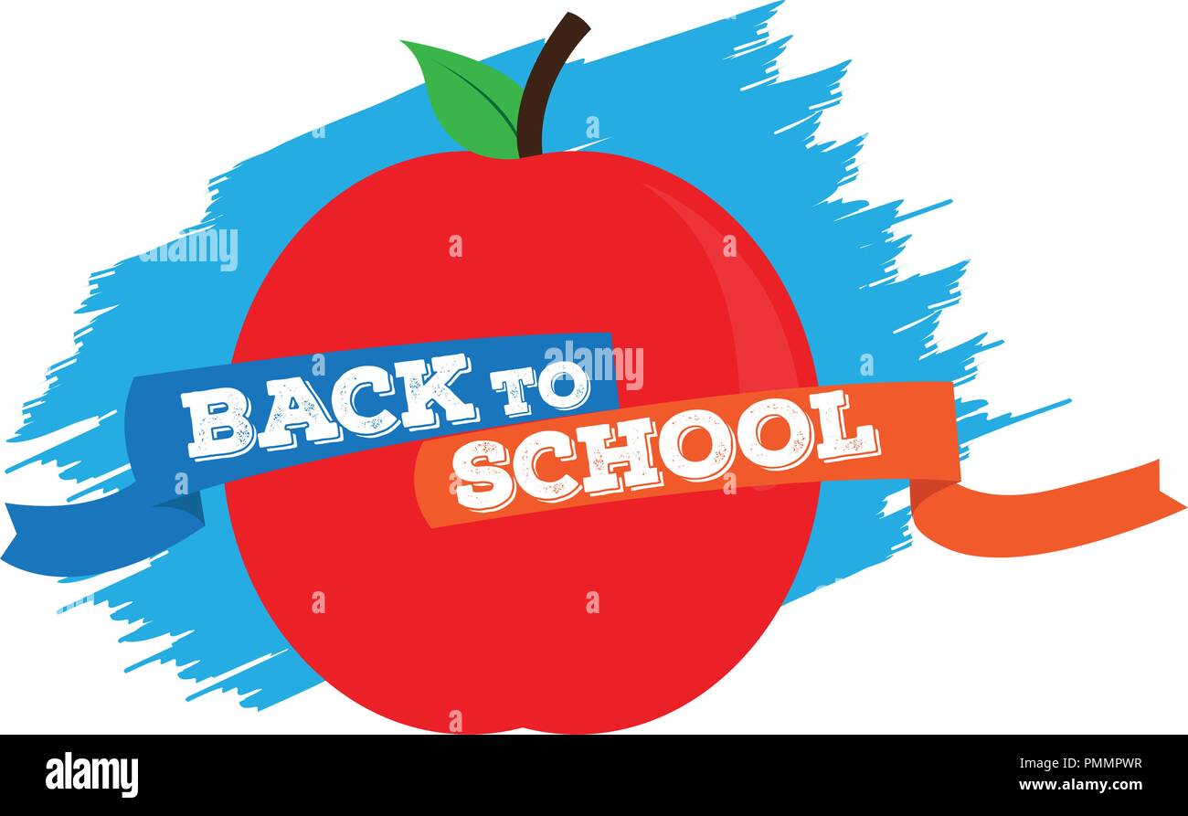 Isolated apple. Back to school concept image Stock Vector Image & Art