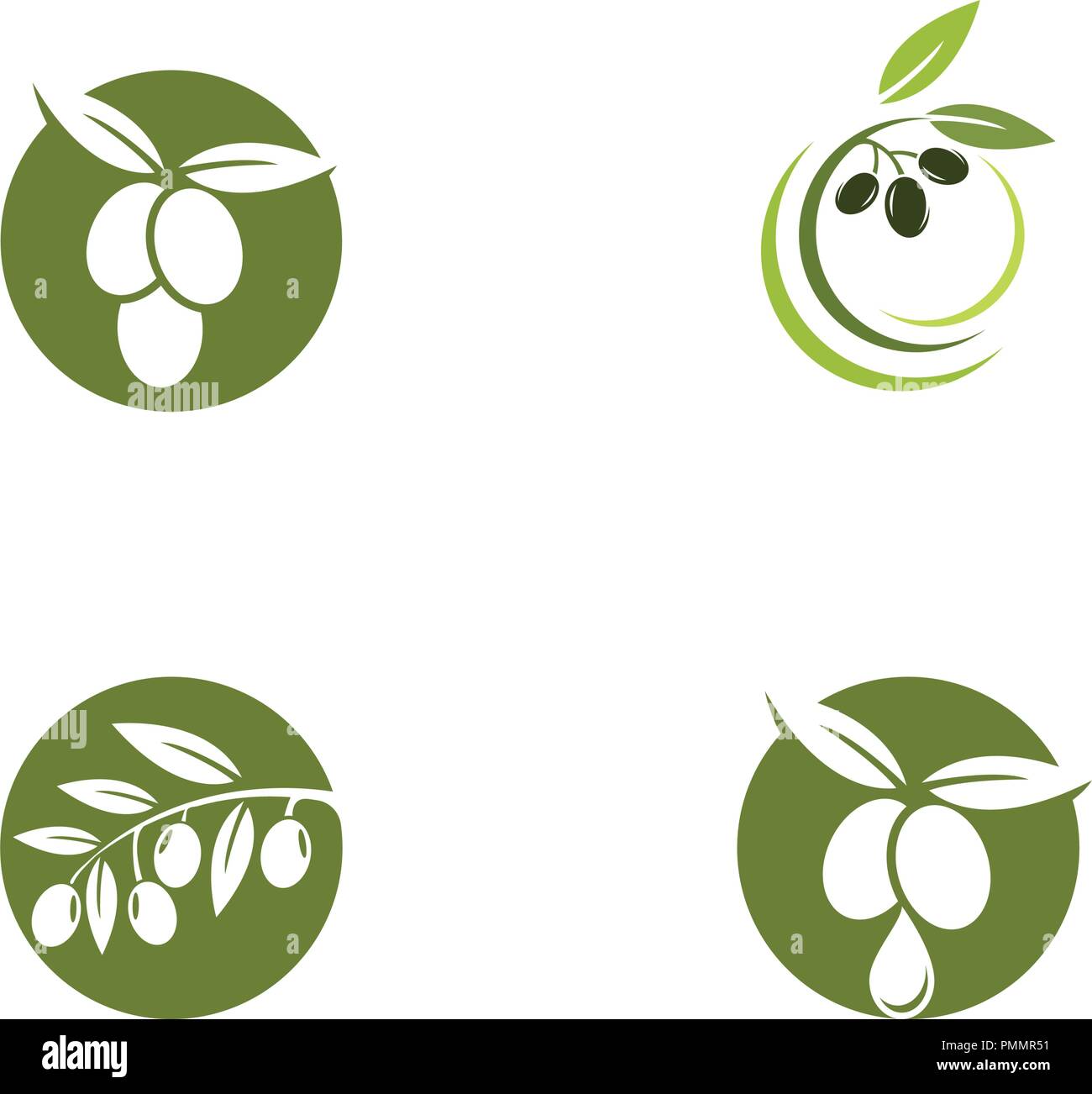 Olive logo template vector icon illustration design Stock Vector Image ...