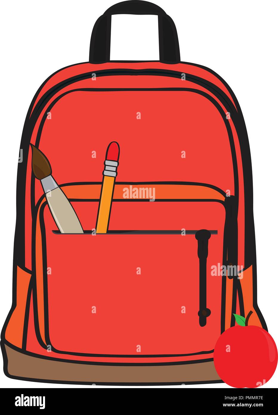 Isolated school bag Stock Vector Image & Art - Alamy