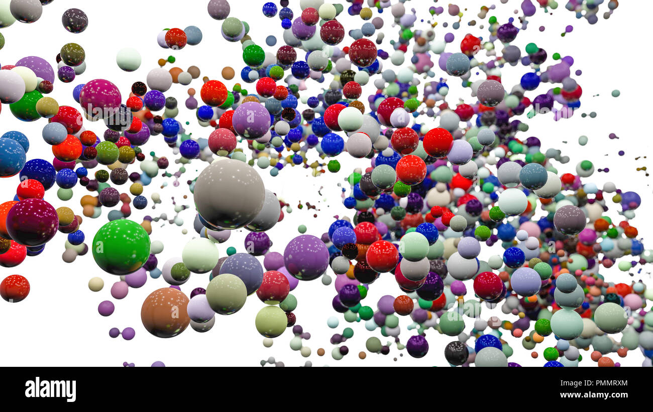 3d illustration multiple spheres hi-res stock photography and images ...