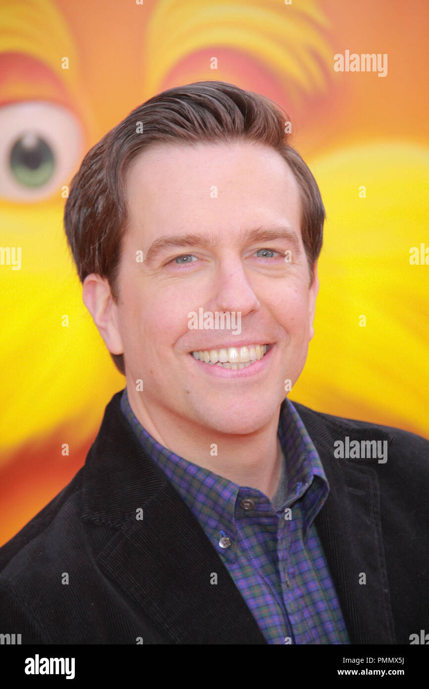 Ed Helms 02/19/2012 'The Lorax' Premiere held at the Universal Studios Hollywood, Universal City, CA Stock Photo