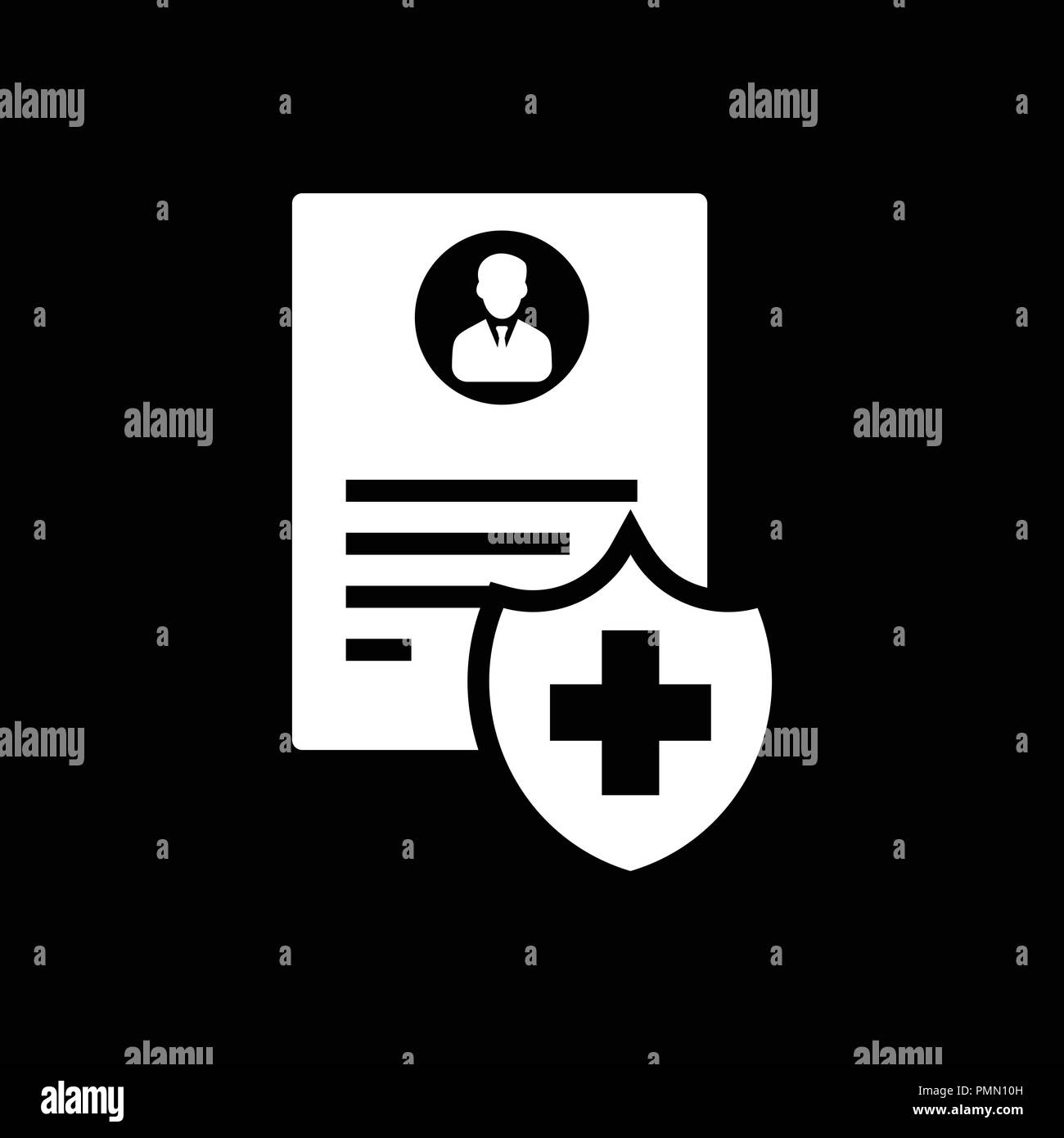 identification-document-medical-insurance-document-icon-vector-white