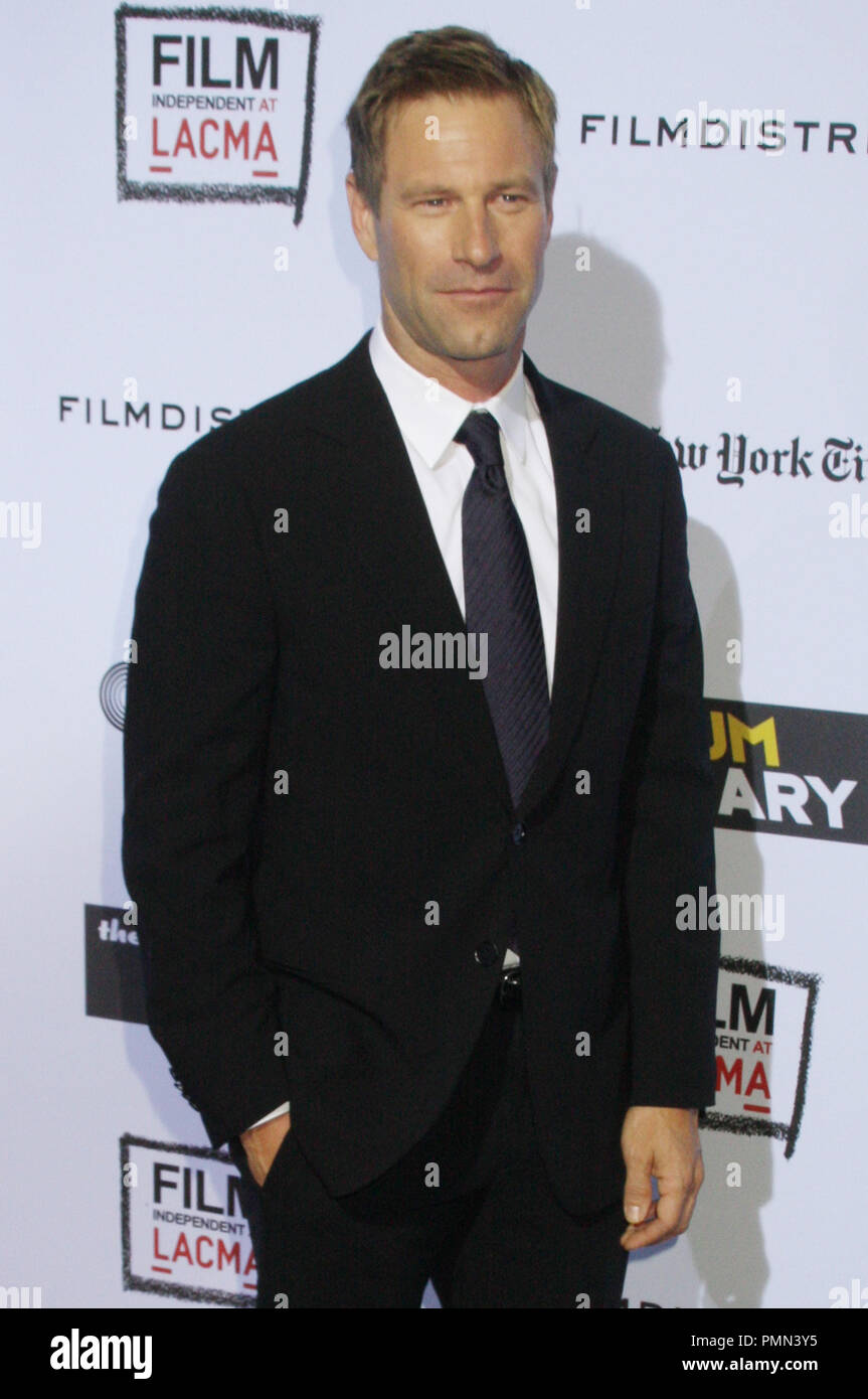 Aaron Eckhart at the World Premiere of 'The Rum Diary' for the Film Independent at LACMA series held at LACMA in Los Angeles, CA on Thursday, October 13, 2011. Photo by Pedro Ulayan/ PRPP/ PictureLux Stock Photo