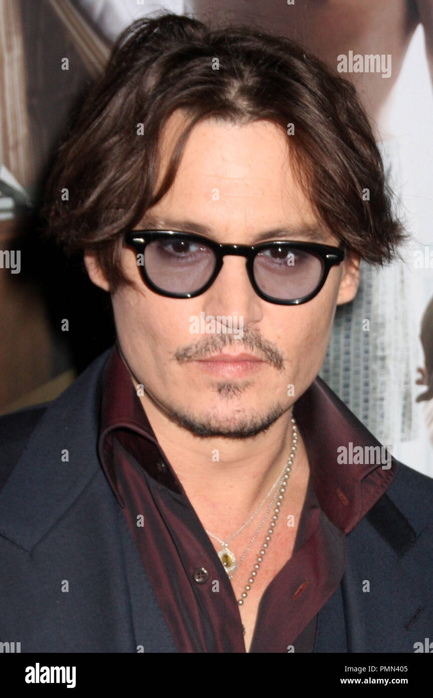 Johnny Depp at the World Premiere of 'The Rum Diary' for the Film Independent at LACMA series held at LACMA in Los Angeles, CA on Thursday, October 13, 2011. Photo by Pedro Ulayan/ PRPP/ PictureLux Stock Photo