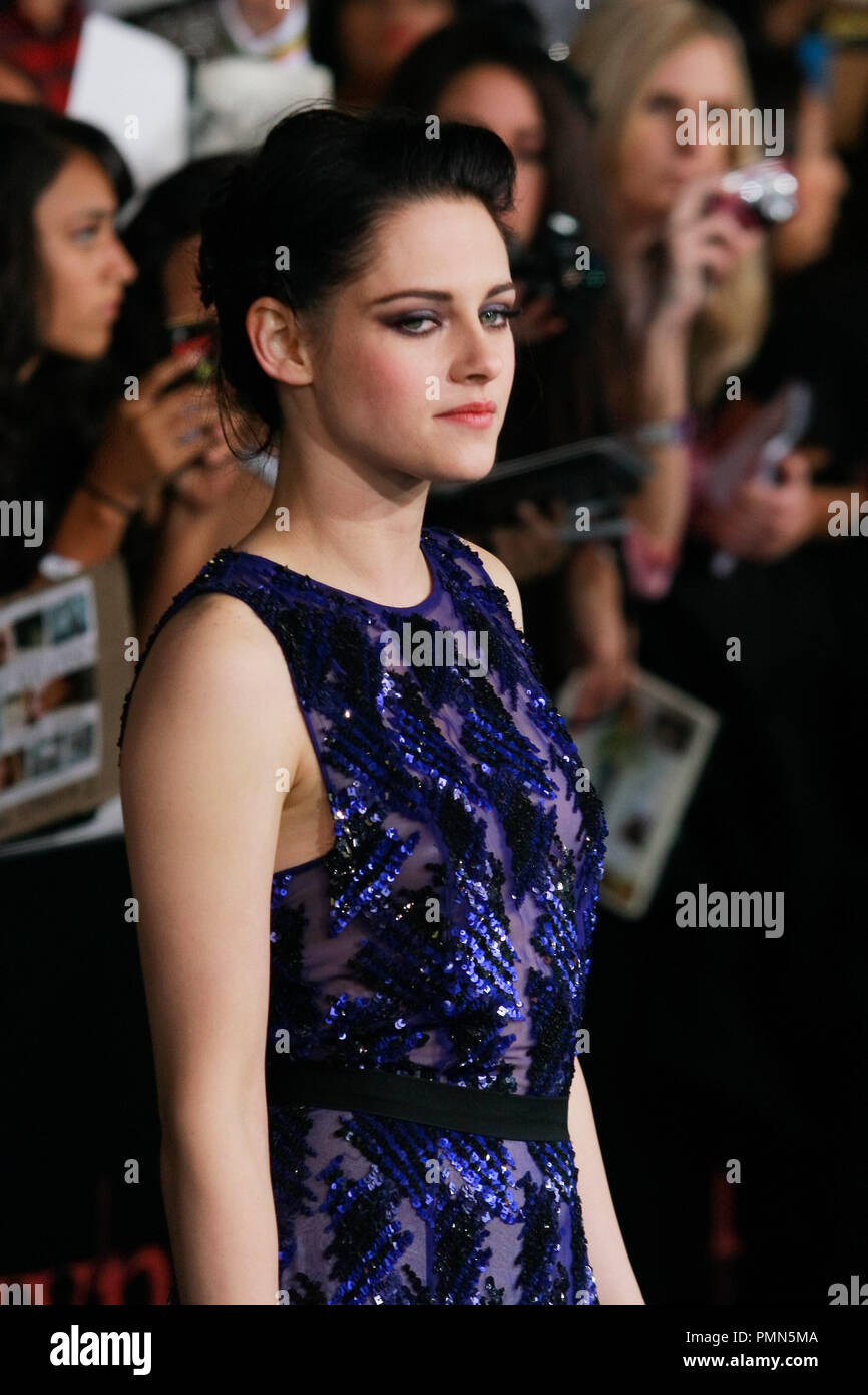 Kristen Stewart at the World Premiere of Summit Entertainment's' 'The Twilight Saga: Breaking Dawn - Part 1'. Arrivals held at Nokia Theatre at L.A. Live in Los Angeles, CA, November 14, 2011. Photo by Joe Martinez / PictureLux Stock Photo