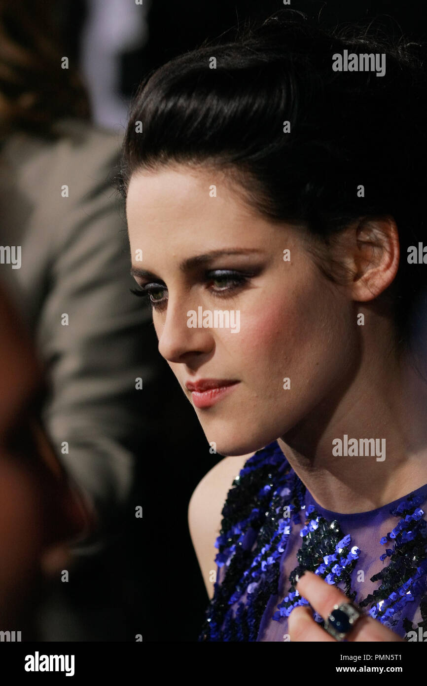 Kristen Stewart at the World Premiere of Summit Entertainment's' 'The Twilight Saga: Breaking Dawn - Part 1'. Arrivals held at Nokia Theatre at L.A. Live in Los Angeles, CA, November 14, 2011. Photo by Joe Martinez / PictureLux Stock Photo