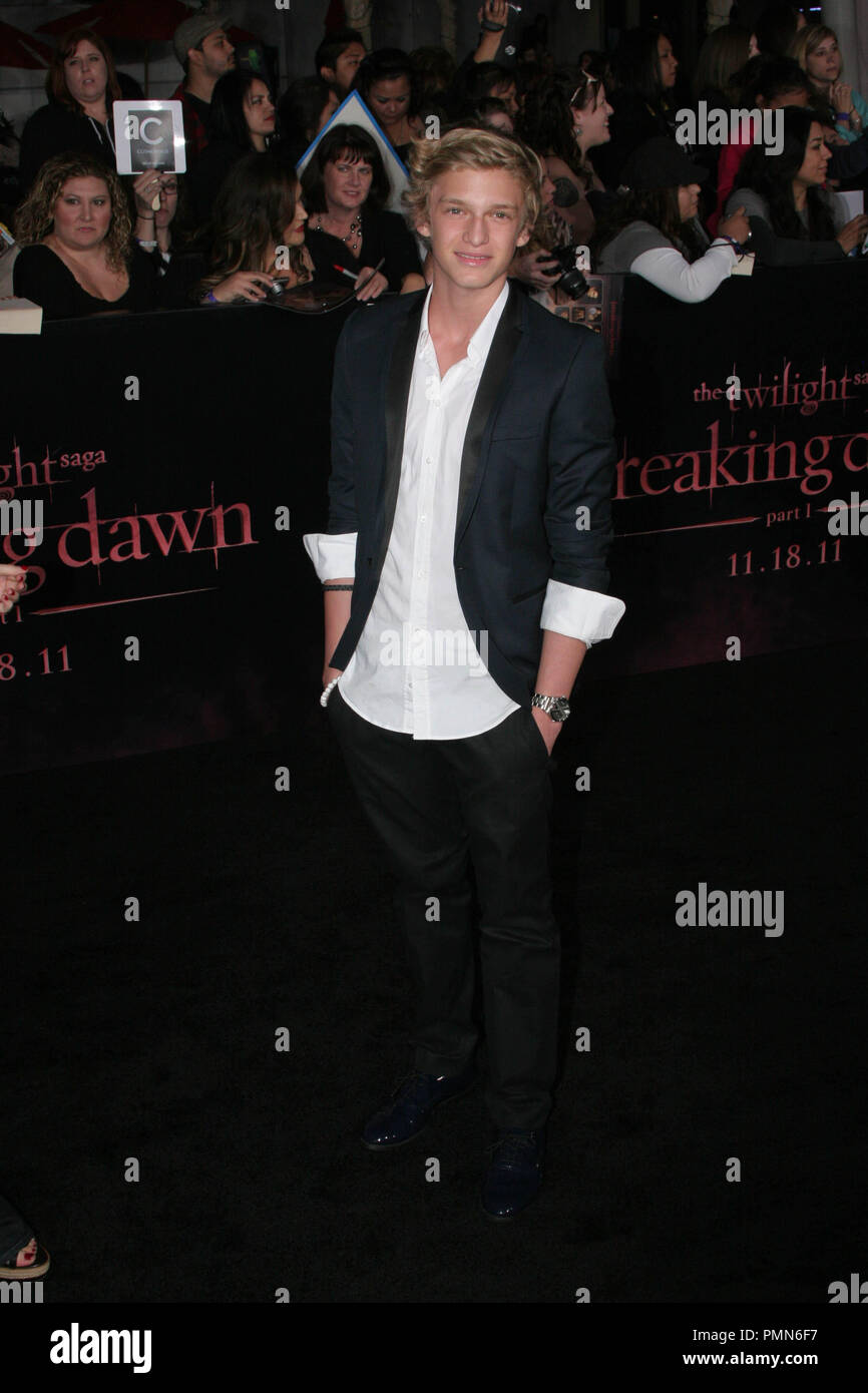 Cody Simpson at the world premiere of Summit Entertainment's 'The Twilight Saga: Breaking Dawn - Part 1'. Arrivals held at the Nokia Theatre at L.A. Live in Los Angeles, CA, November 14, 2011. Photo by: Richard Chavez / Picturelux Stock Photo