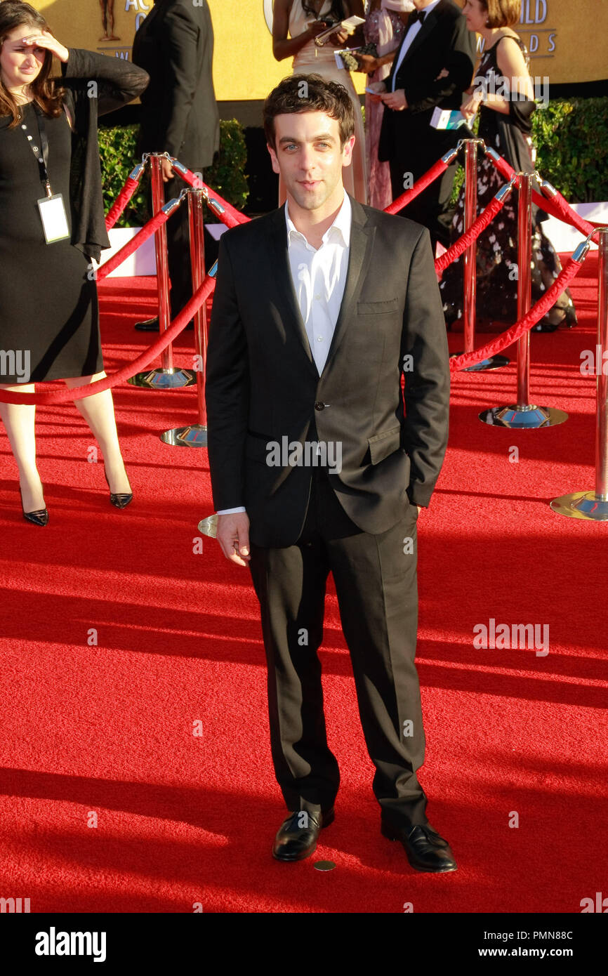 B.J. Novak at the 18th Annual Screen Actors Guild Awards. Arrivals held