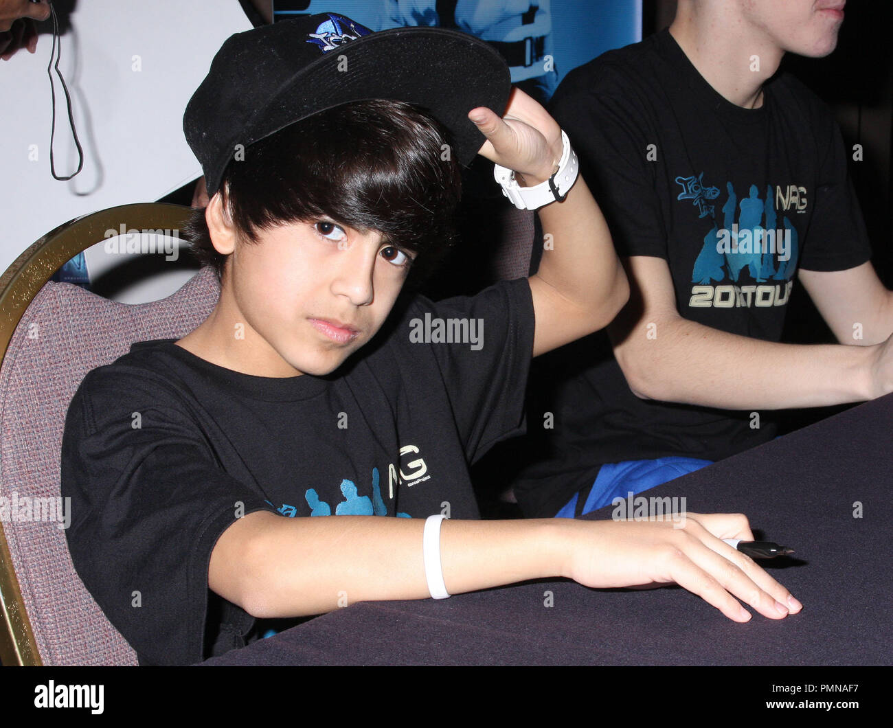 Julian DeGuzman of the Iconic Boyz at the NRG Dance Project Tour featuring the Iconic Boyz meet and greet and show held at the Woodlake Hotel in Sacramento, Ca on Friday, February 24, 2012. Photo by Peter Gonzaga Pacific Rim Photo Press/ PictureLux Stock Photo