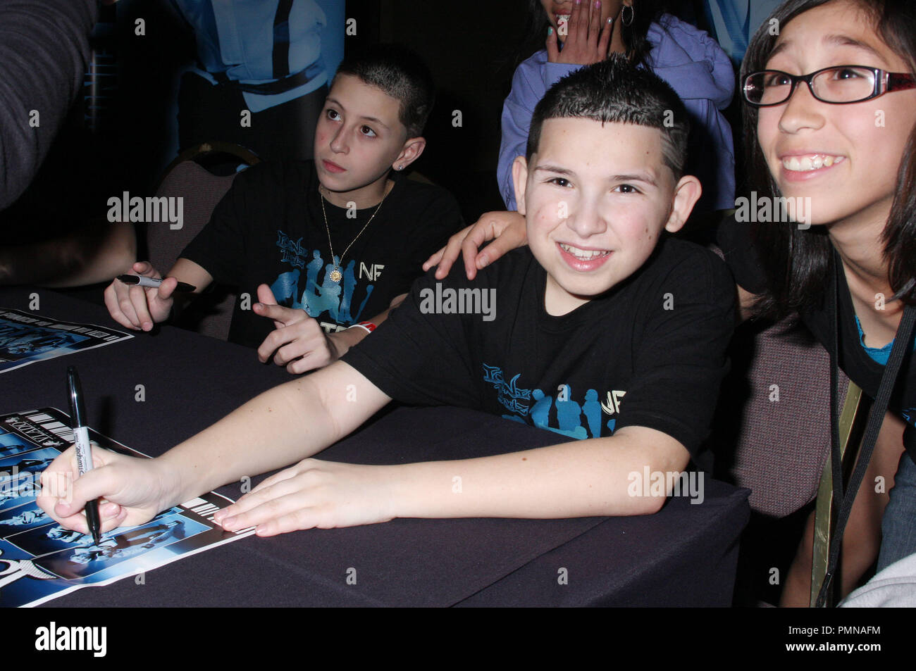 (l-r) Mike Fusco and Louis Dipippa of the Iconic Boyz at the NRG Dance Project Tour featuring the Iconic Boyz meet and greet and show held at the Woodlake Hotel in Sacramento, Ca on Friday, February 24, 2012. Photo by Peter Gonzaga Pacific Rim Photo Press/ PictureLux Stock Photo