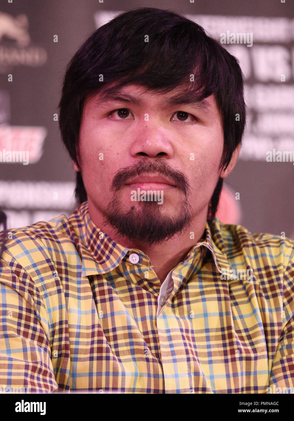 Manny Pacquiao at the MANNY PACQUIAO & TIMOTHY BRADLEY Los Angeles News Conference Luncheon announcing their world championship fight held at The Beverly Hills Hotel Crystal Ballroom in Beverly Hills, CA. The event took place on Tuesday, February 21, 2012. Photo by Eden Ari PRPP/ PictureLux Stock Photo