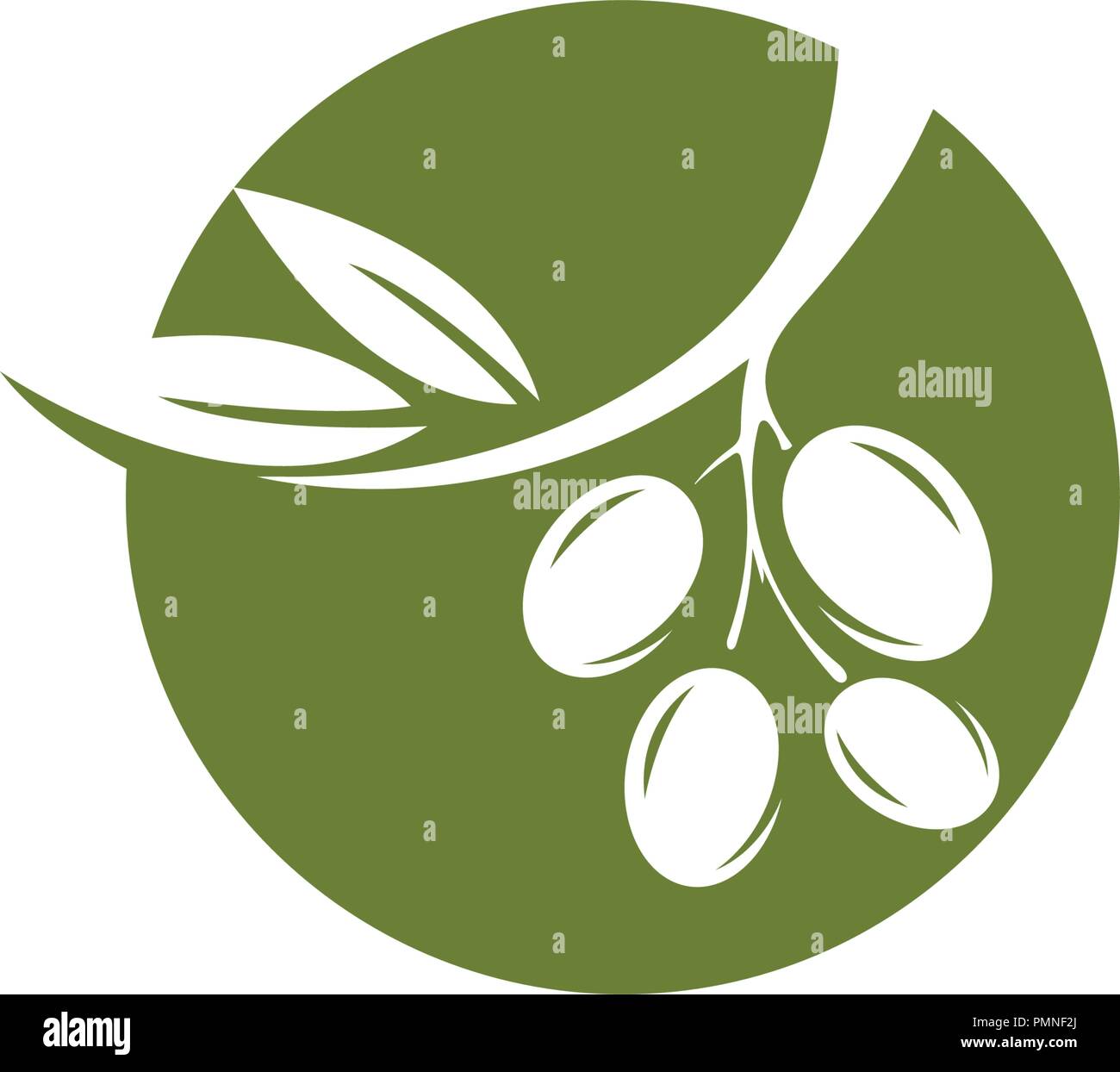 Olive logo template vector icon illustration design Stock Vector Image ...