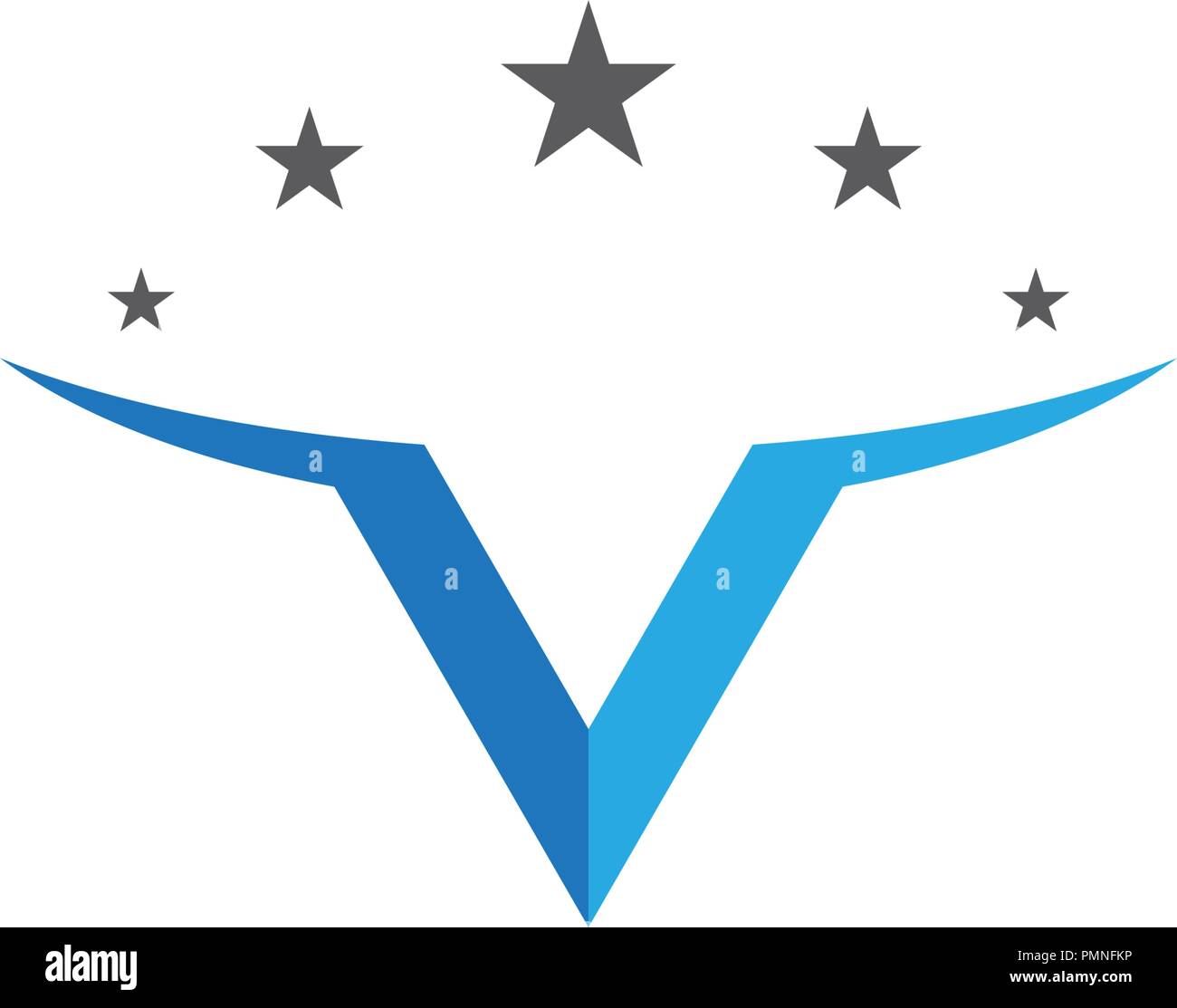V Letter Logo Template vector icon illustration Stock Vector Image ...
