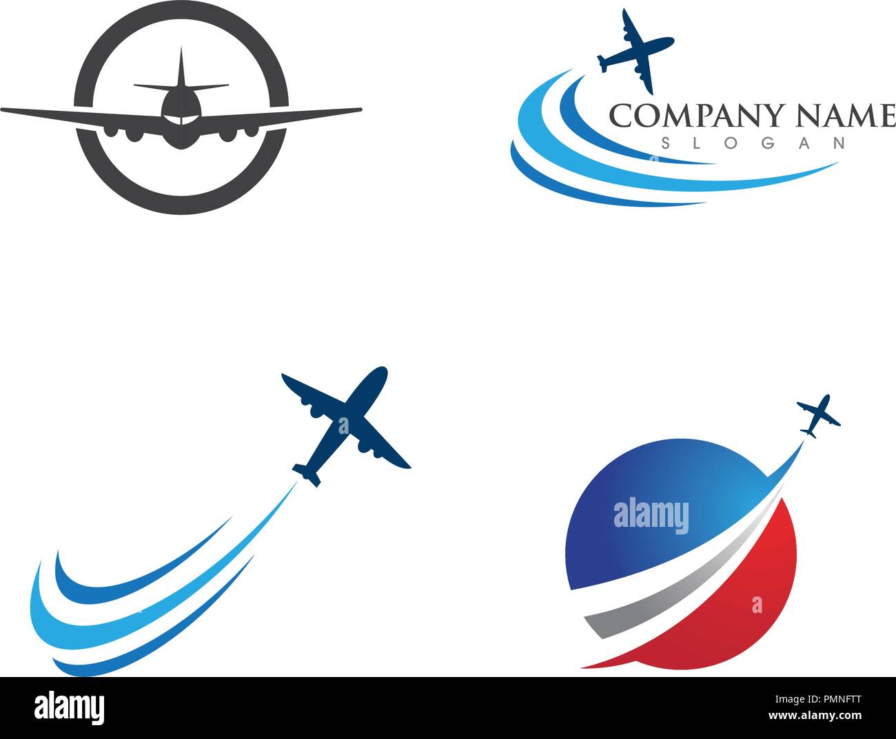 Airplane icon vector illustration design Logo Template Stock Vector