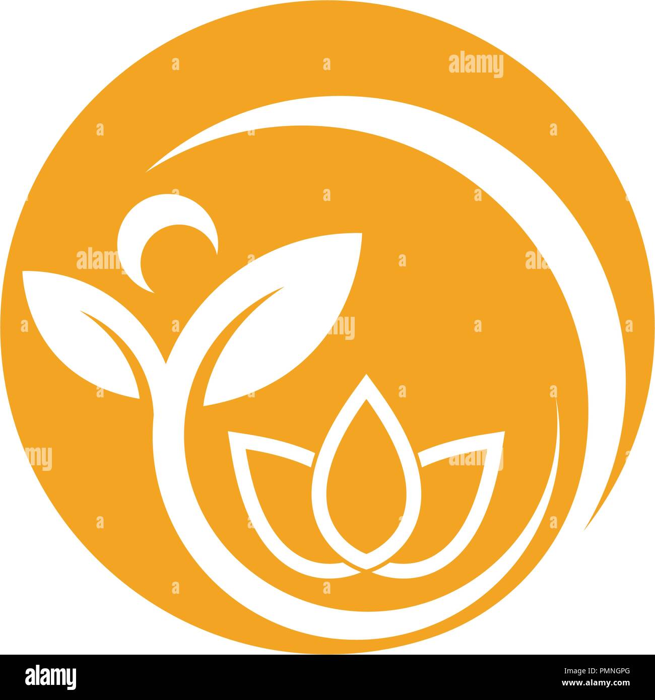 Vector lotus flowers design logo Template icon Stock Vector Image & Art ...