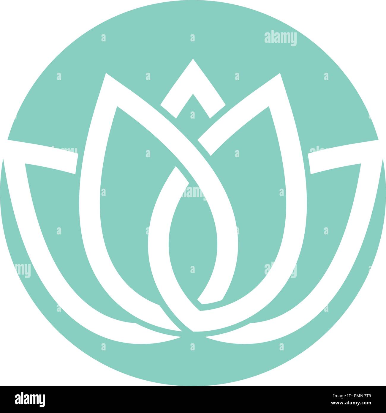 Vector lotus flowers design logo Template icon Stock Vector Image & Art ...