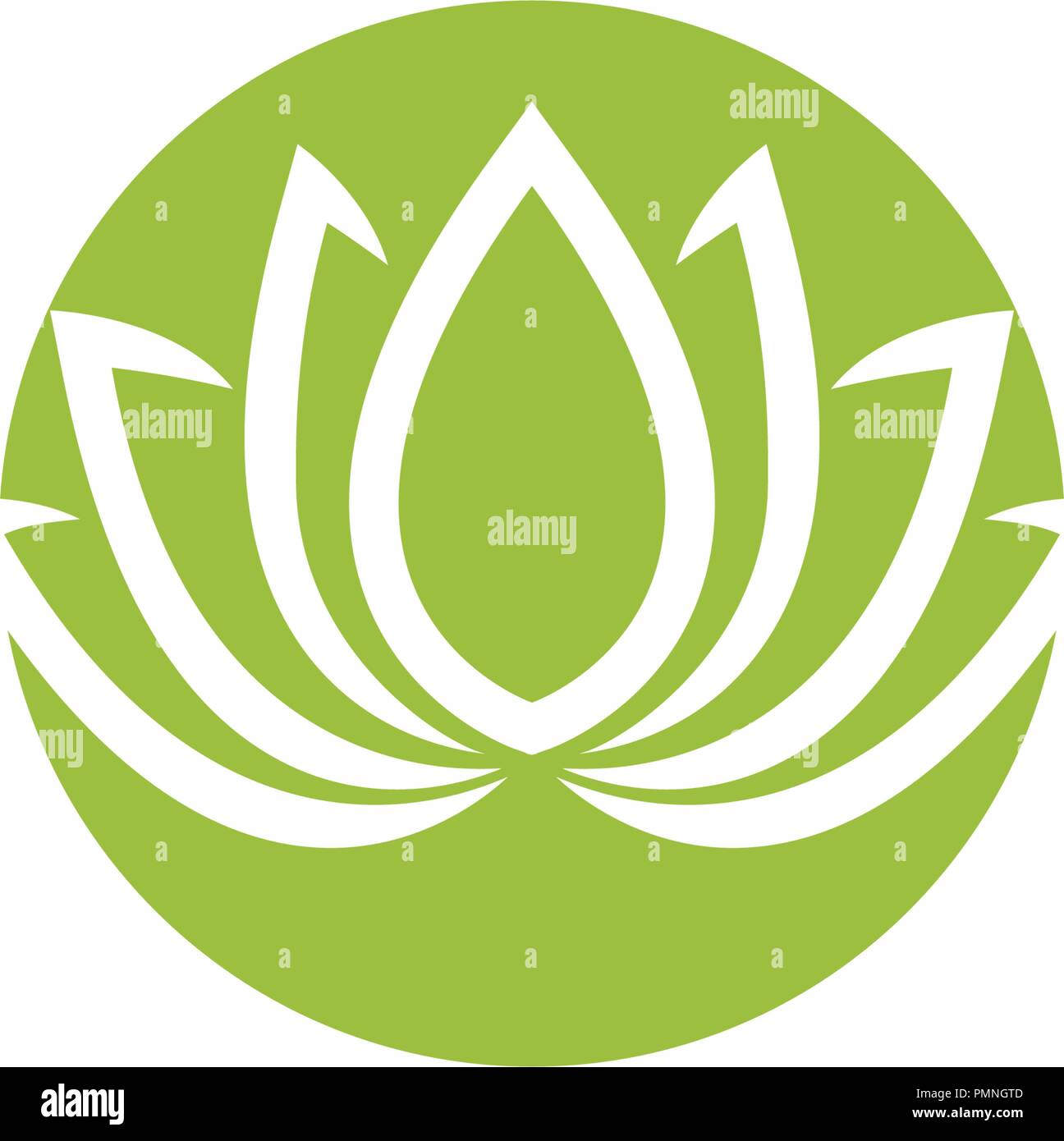 Vector lotus flowers design logo Template icon Stock Vector Image & Art ...