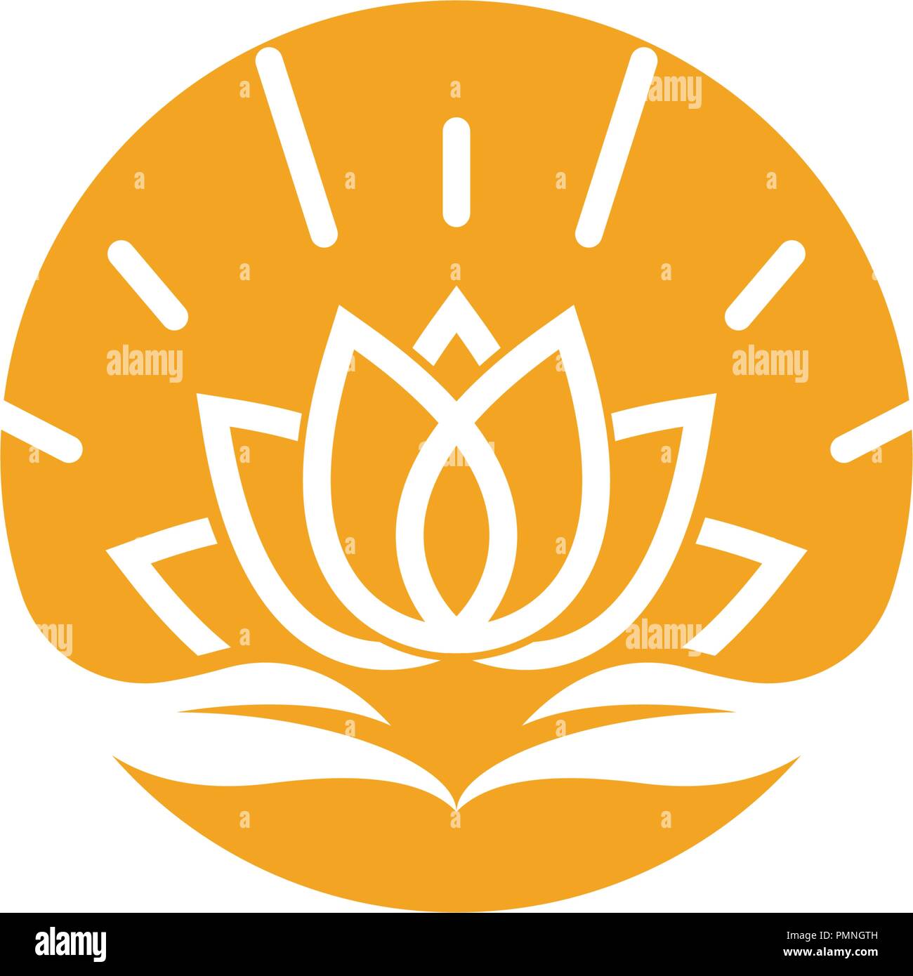 Vector lotus flowers design logo Template icon Stock Vector Image & Art ...