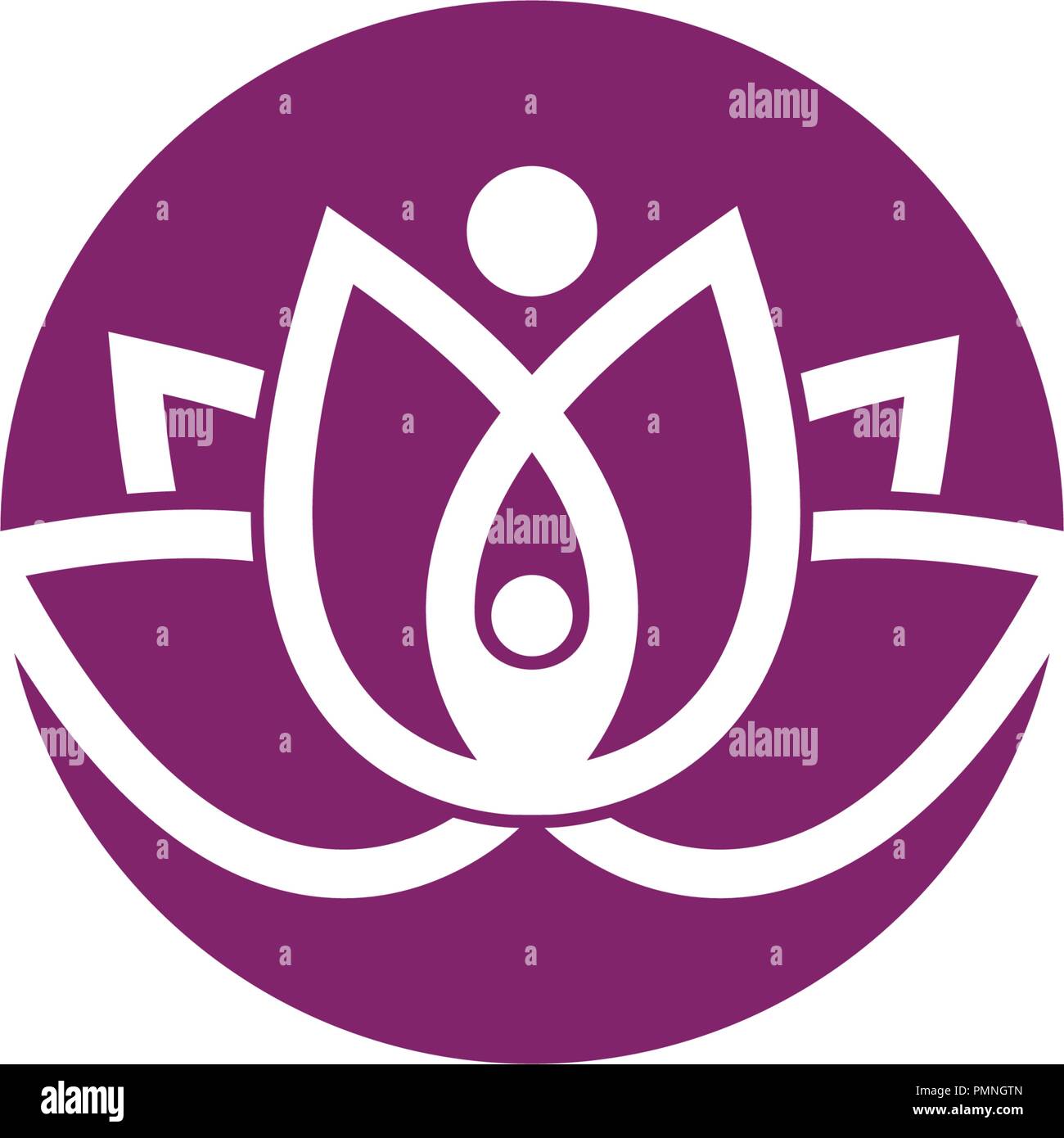 Vector lotus flowers design logo Template icon Stock Vector Image & Art ...