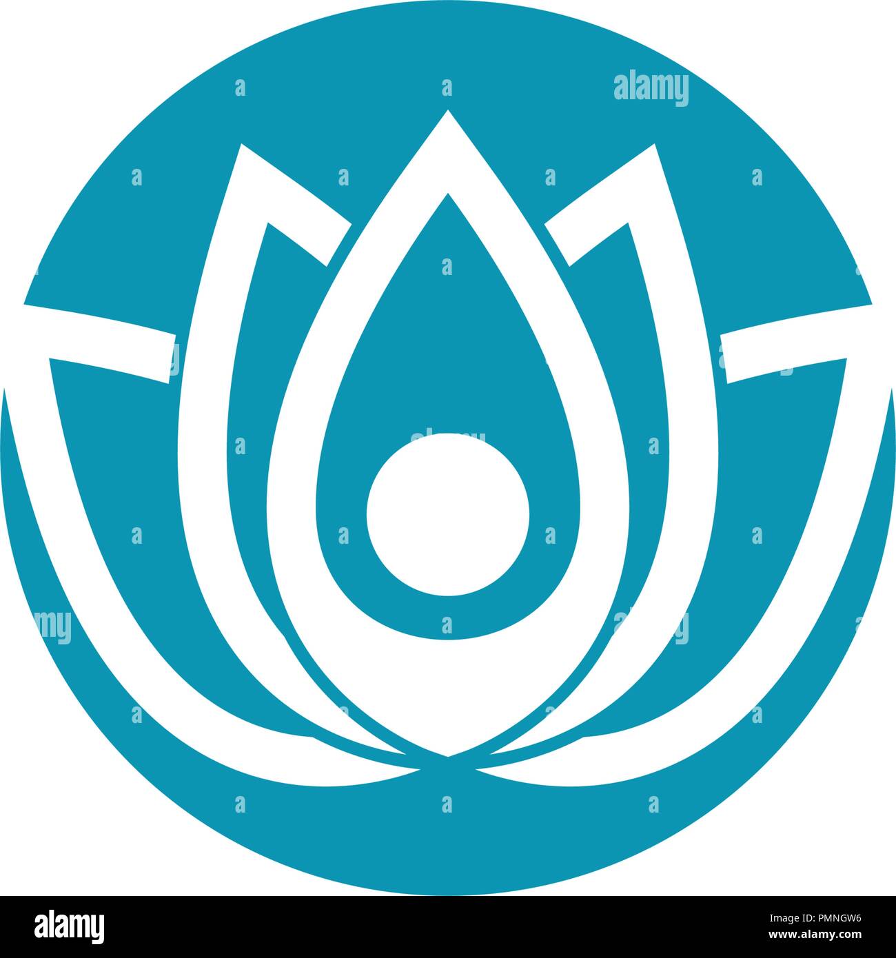 Vector lotus flowers design logo Template icon Stock Vector Image & Art ...