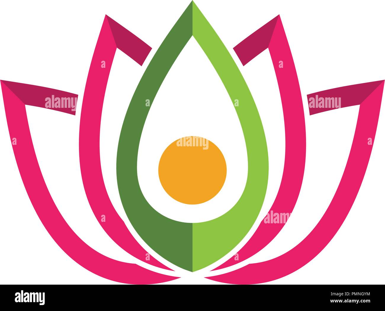 Vector lotus flowers design logo Template icon Stock Vector Image & Art ...