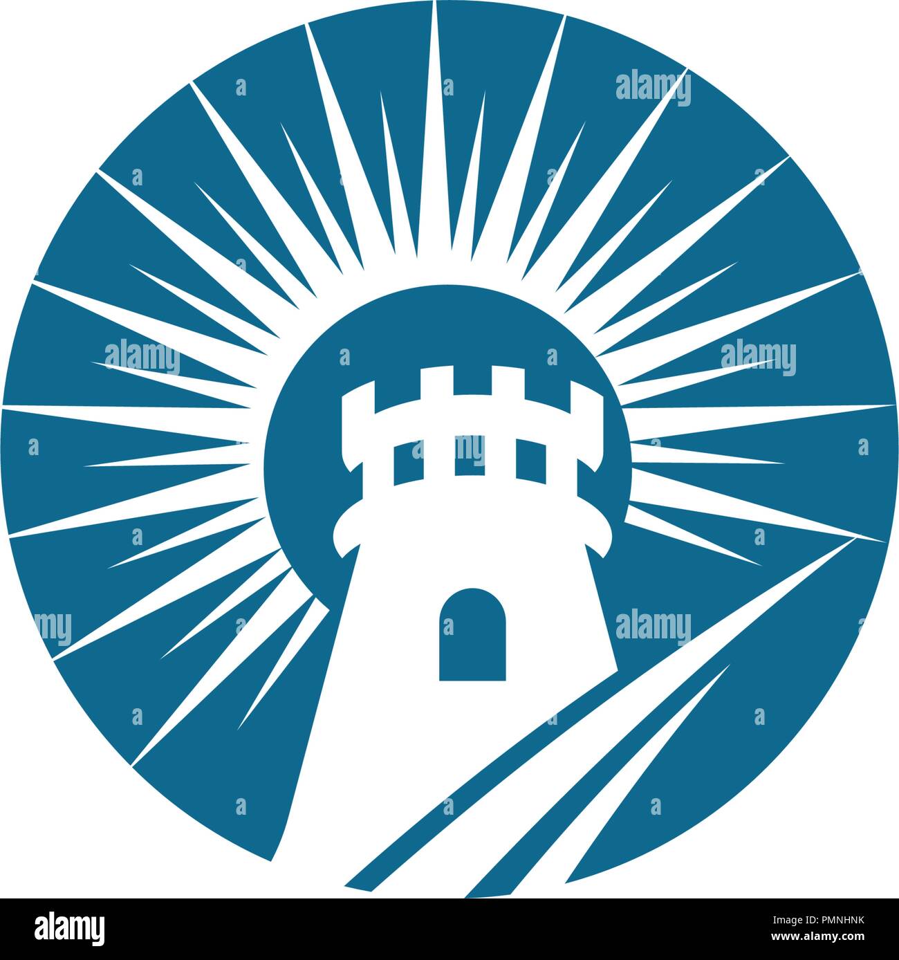 Castle vector illustration icon Logo Template design Stock Vector Image ...