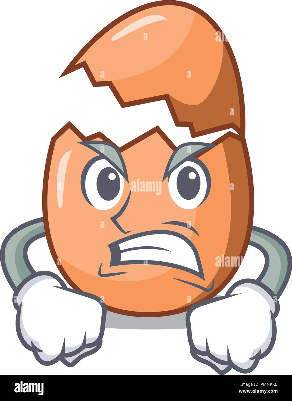 Angry Shell Drawing Angry shell of broken egg on the mascot Stock Vector Image & Art - Alamy