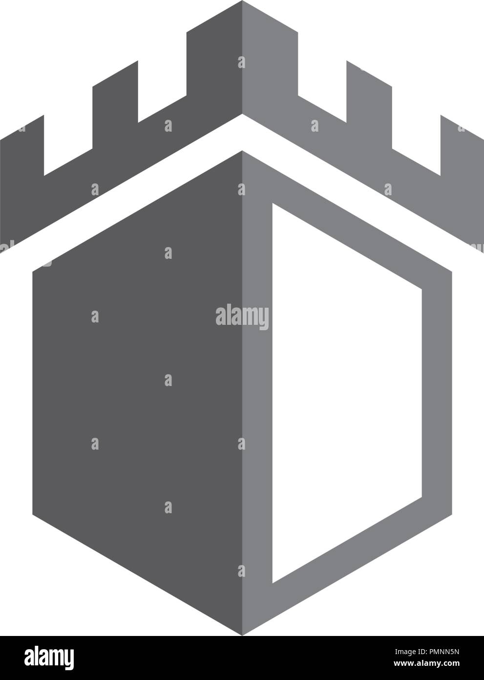 Castle Vector Illustration Icon Logo Template Design Stock Vector Image 