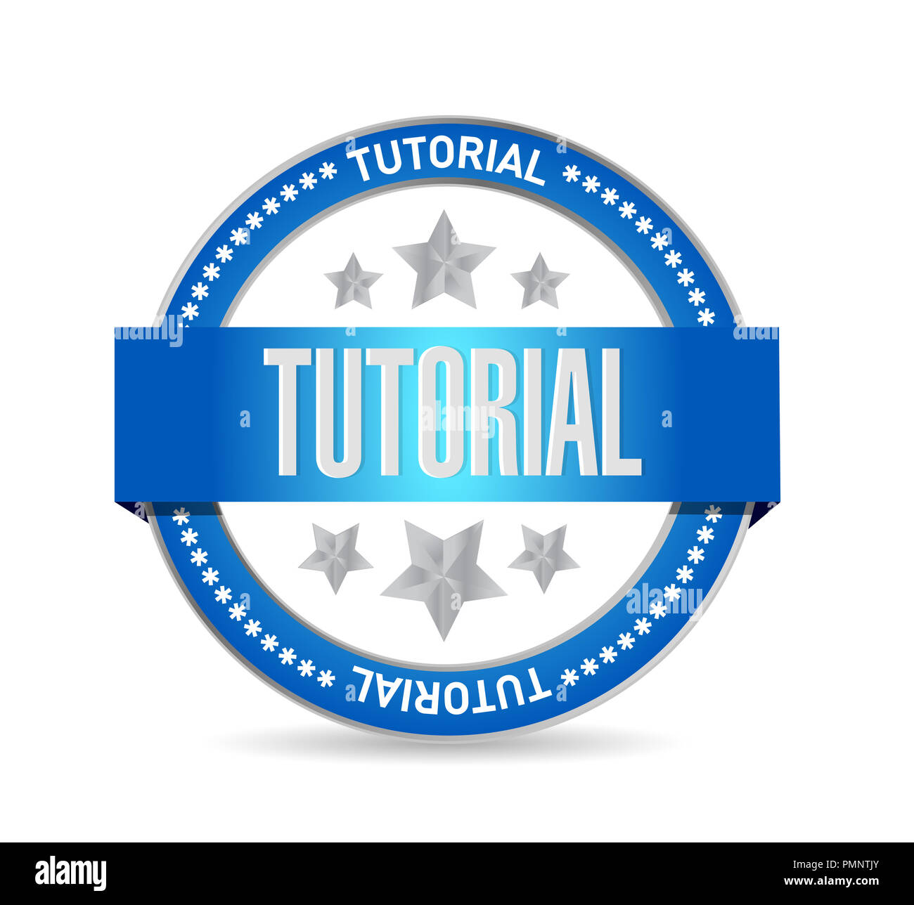 Tutorial Seal Stamp Communication Concept Illustration Isolated Over A Tutorial Seal Stamp Communication Concept Illustration Isolated Over A