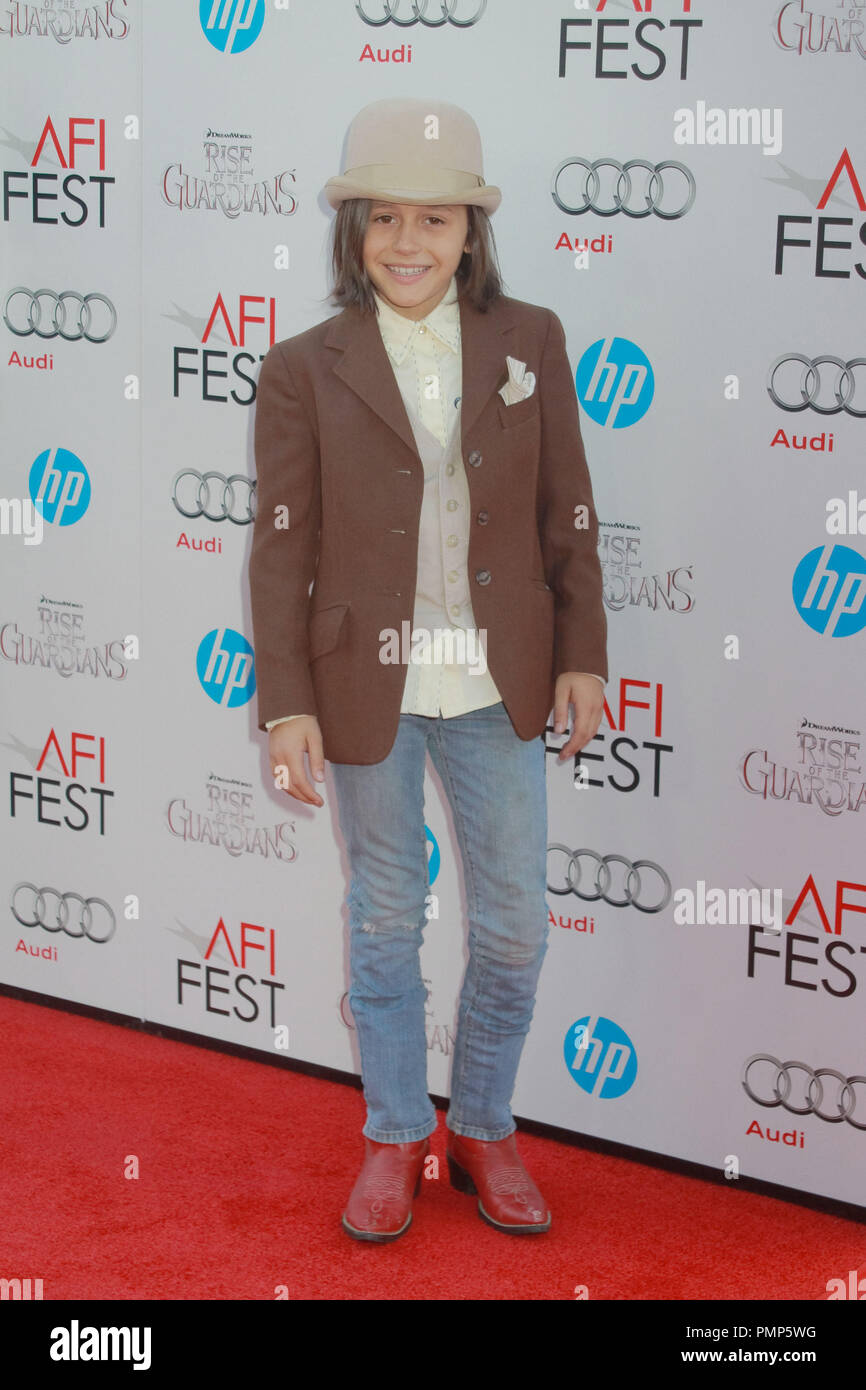 Isaak Presley 11/04/2012 'Rise Of The Guardians' Gala Screening red carpet arrival held at the Grauman's Chinese Theatre in Hollywood, CA Photo by Kazuki Hirata / HNW / PictureLux  File Reference # 31689 006HNW  For Editorial Use Only -  All Rights Reserved Stock Photo