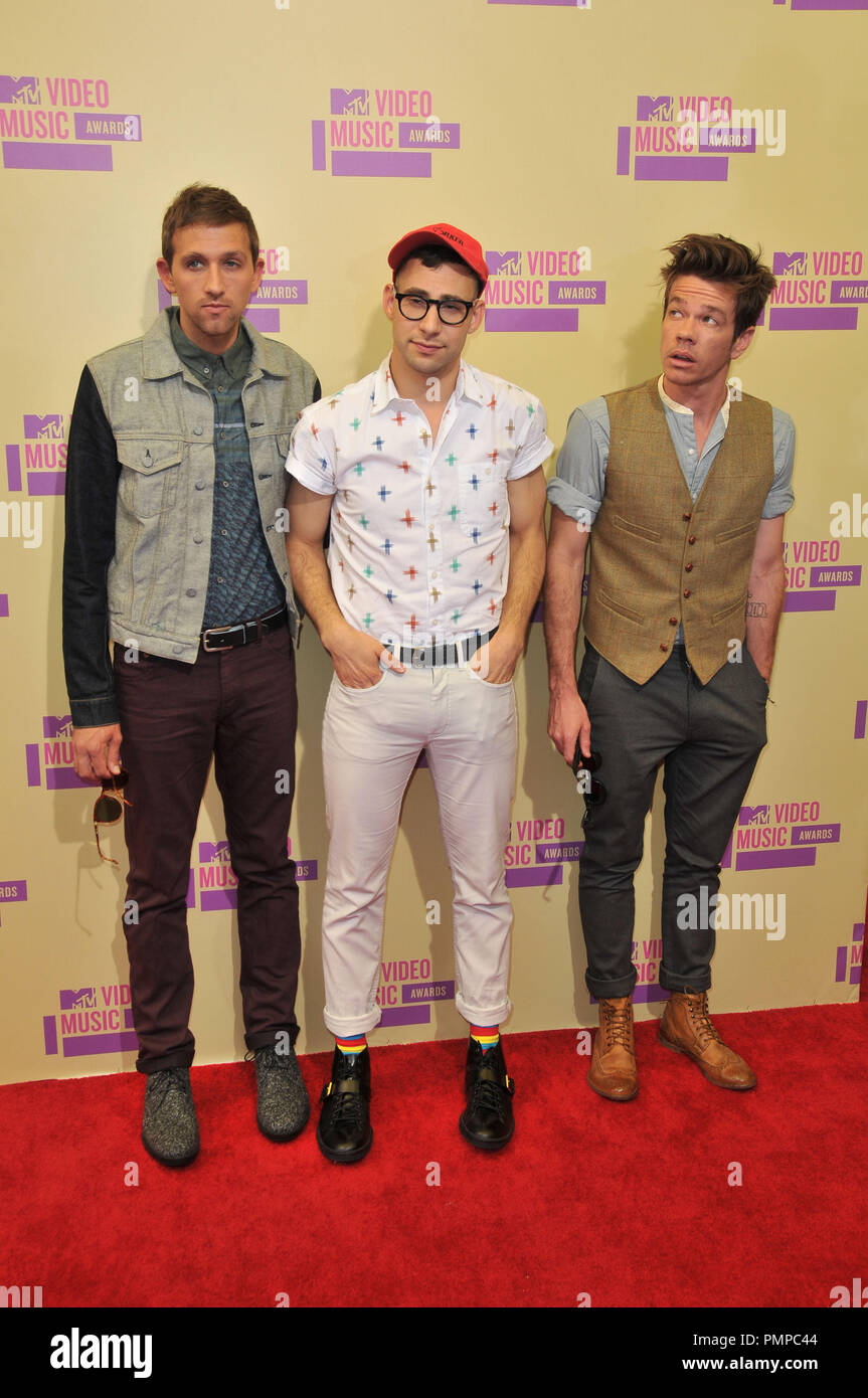 FUN Music Group at 2012 MTV Video Music Awards held at the Staples Center  in Los Angeles, CA. The event took place on Thursday, September 6, 2012.  Photo by PRPP / PictureLux Stock Photo - Alamy