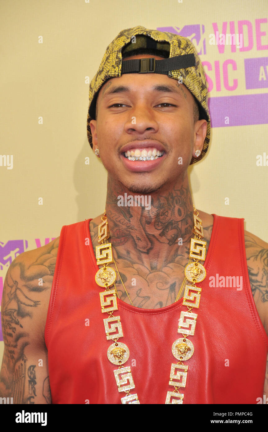 Tyga at 2012 MTV Video Music Awards held at the Staples Center in Los Angeles, CA. The event took place on Thursday,  September 6, 2012. Photo by PRPP / PictureLux Stock Photo