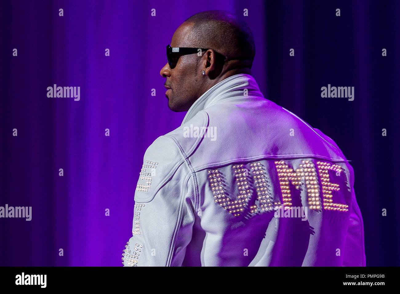 R Kelly performs during his 'Single Ladies' tour at Nokia Theatre L.A. LIVE on November 2, 2012 in Los Angeles. CA. Photo by Eden Ari / PRPP / PictureLux  File Reference # 31687 011PRPPEA  For Editorial Use Only -  All Rights Reserved Stock Photo