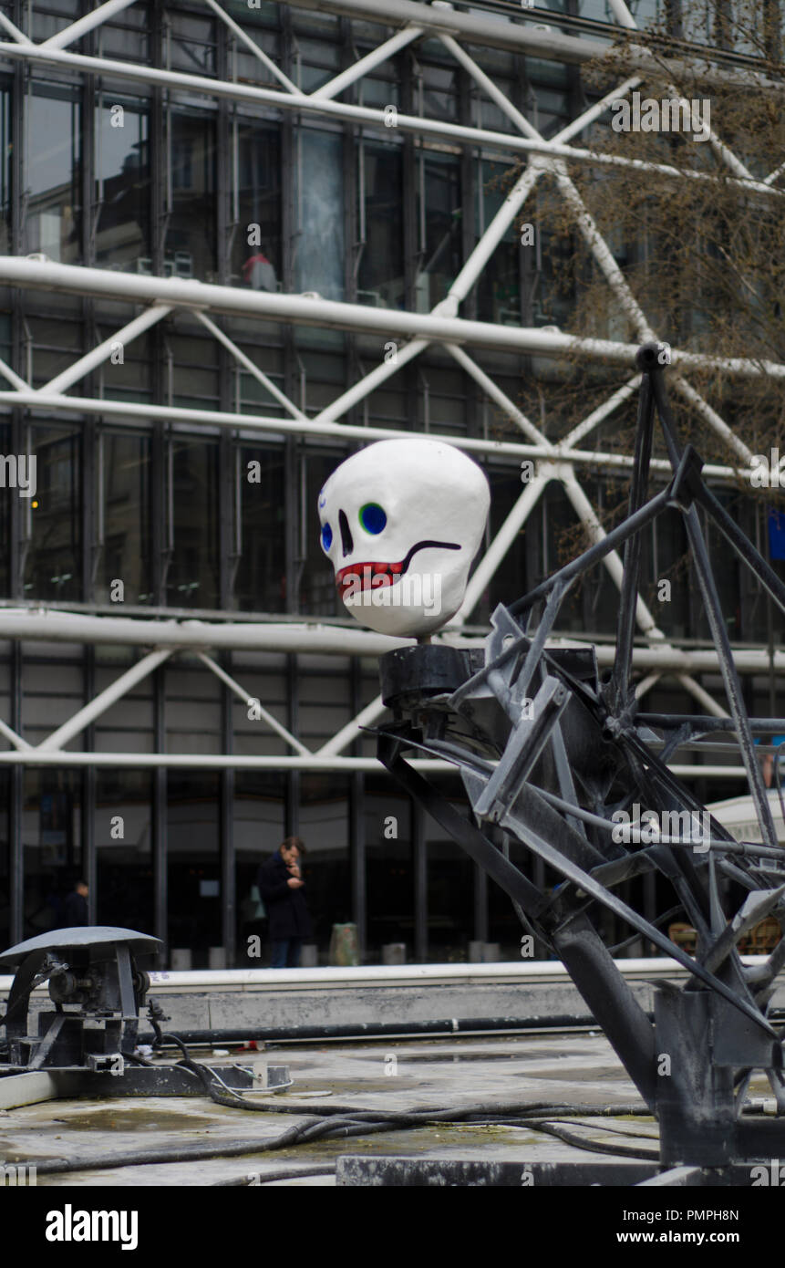 Views of the Centre Pompidou Stock Photo