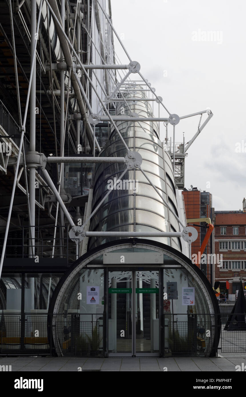 Views of the Centre Pompidou Stock Photo