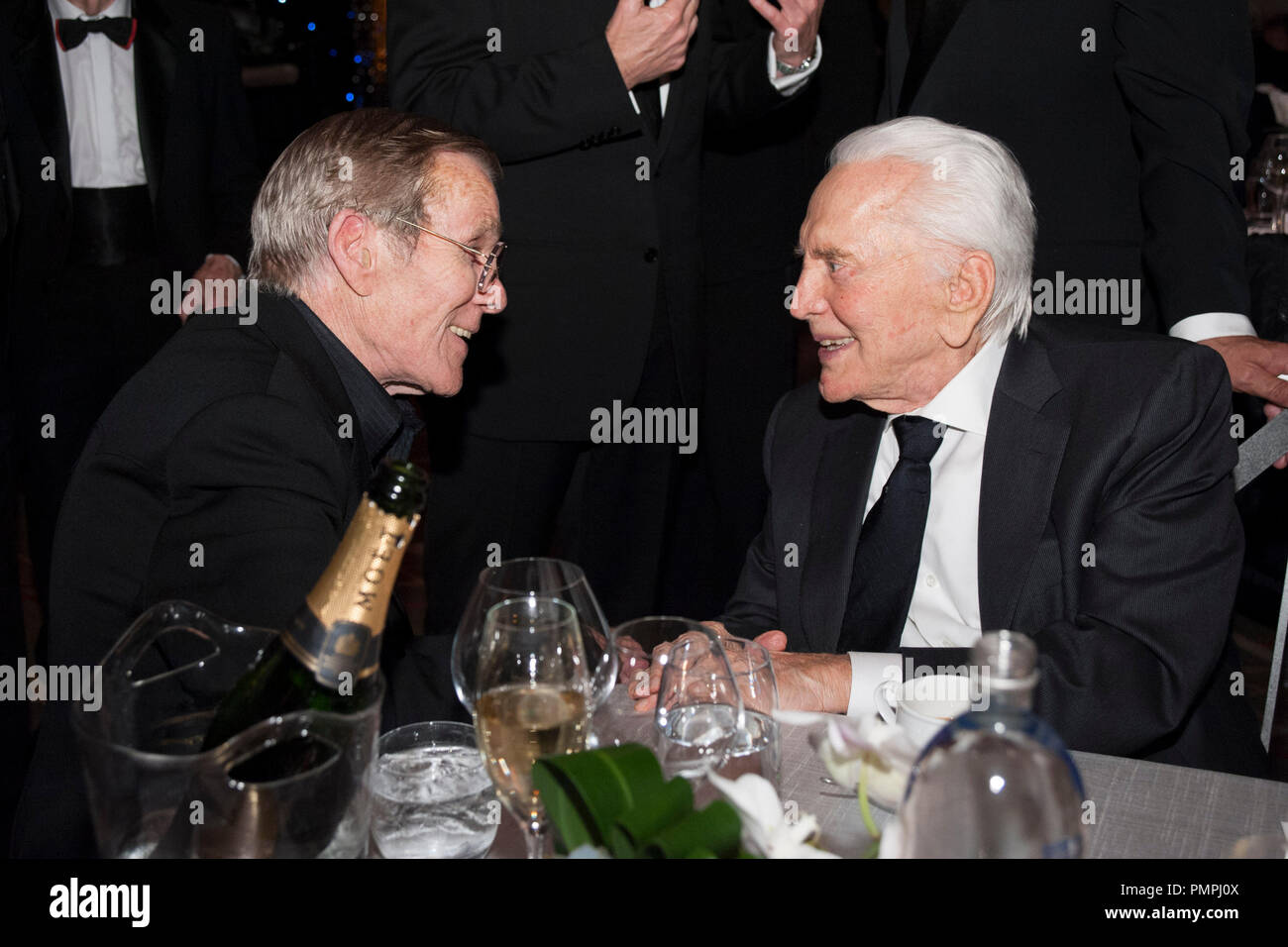 Honorary Award recipient Hal Needham and Oscar®-winning actor Kirk Douglas attend the 2012 Governors Awards at The Ray Dolby Ballroom at Hollywood & Highland Center® in Hollywood, CA, Saturday, December 1.    File Reference # 31744 059  For Editorial Use Only -  All Rights Reserved Stock Photo