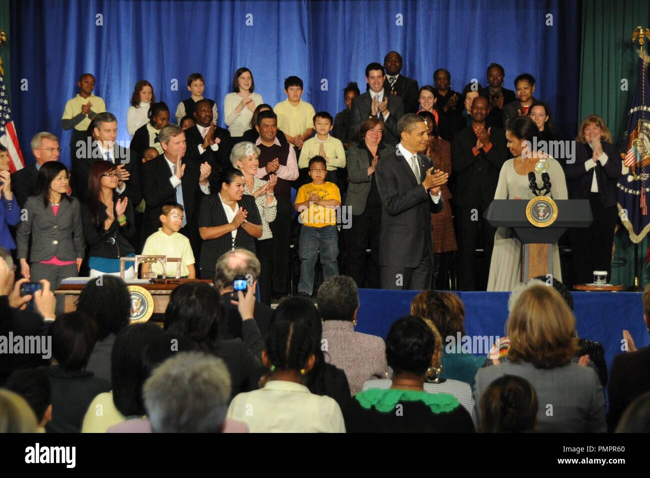 Bill Signing Healthy, Hunger-Free Kids Act of 2010 Stock Photo